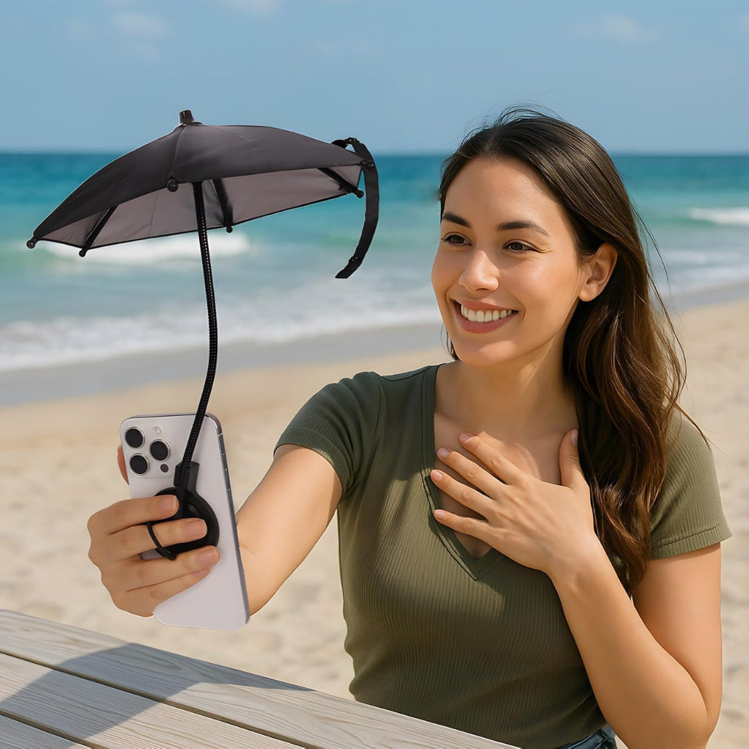 Magnetic Retractable Phone Umbrella Holder