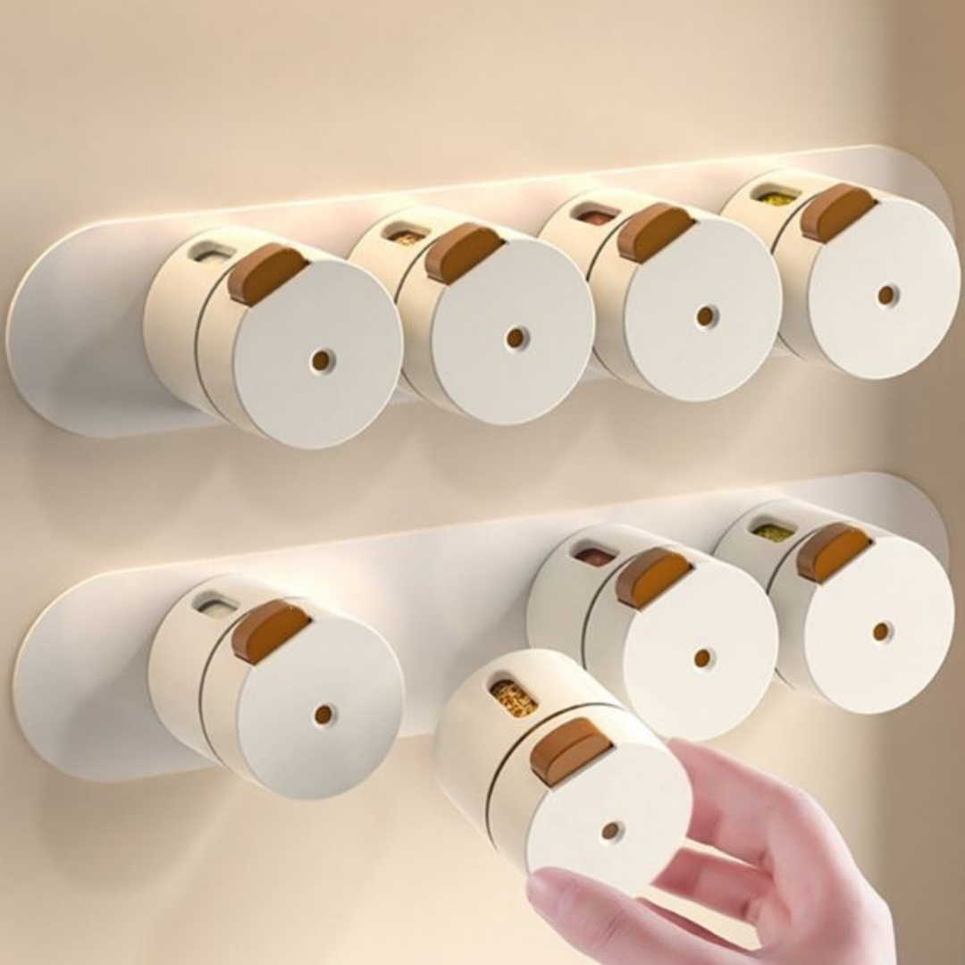 6pcs Magnetic Seasoning Container