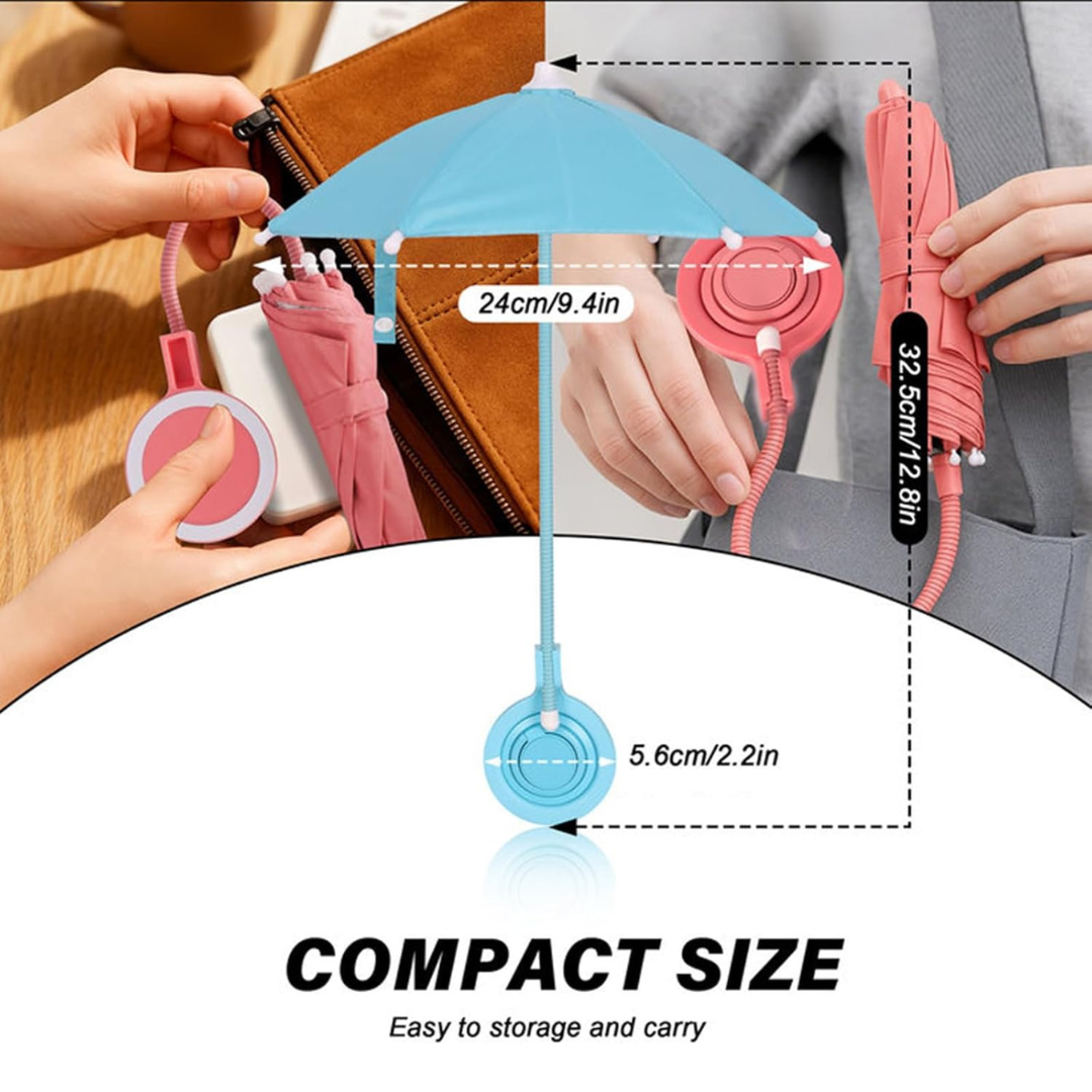 Magnetic Retractable Phone Umbrella Holder