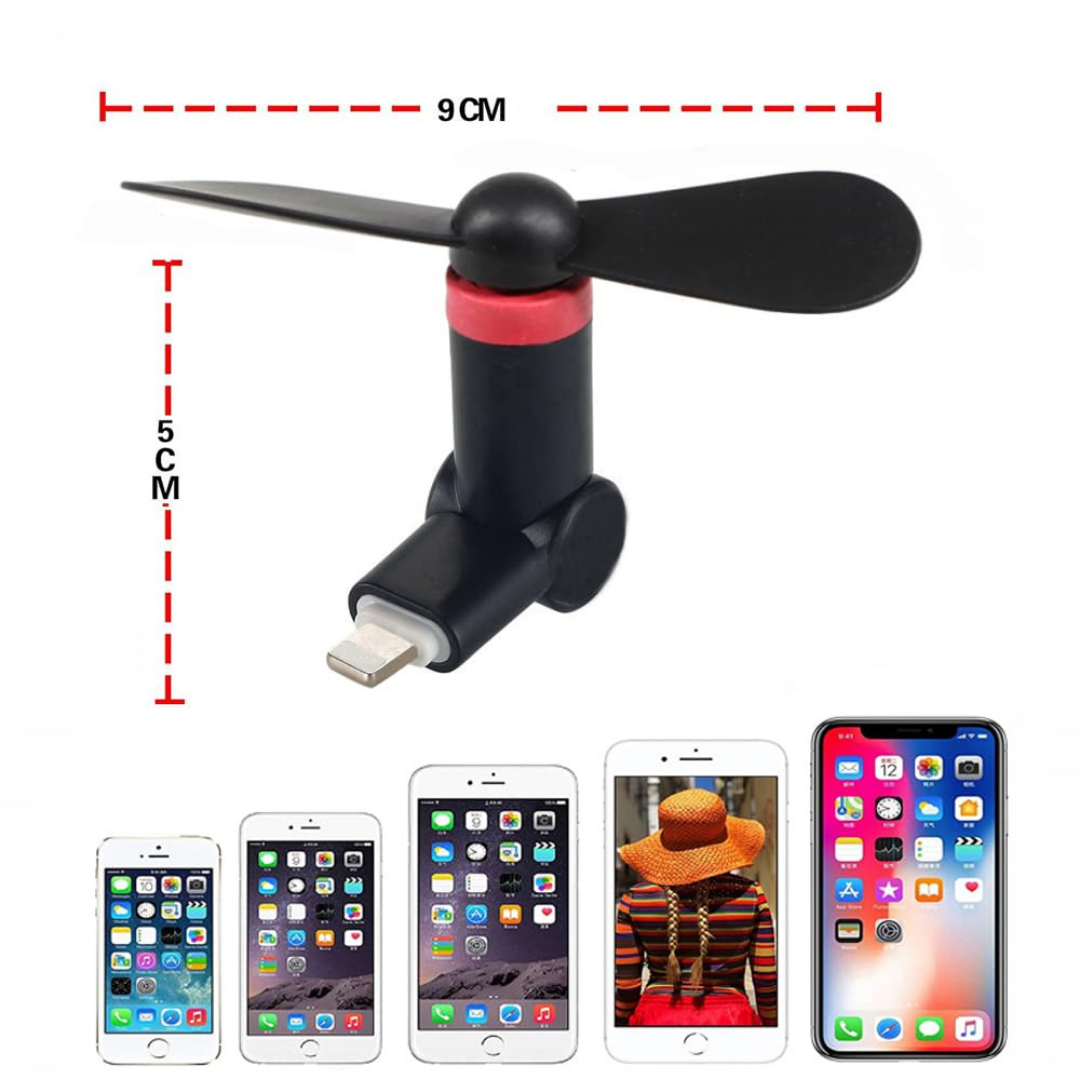 Cell Phone Rotating Fan
