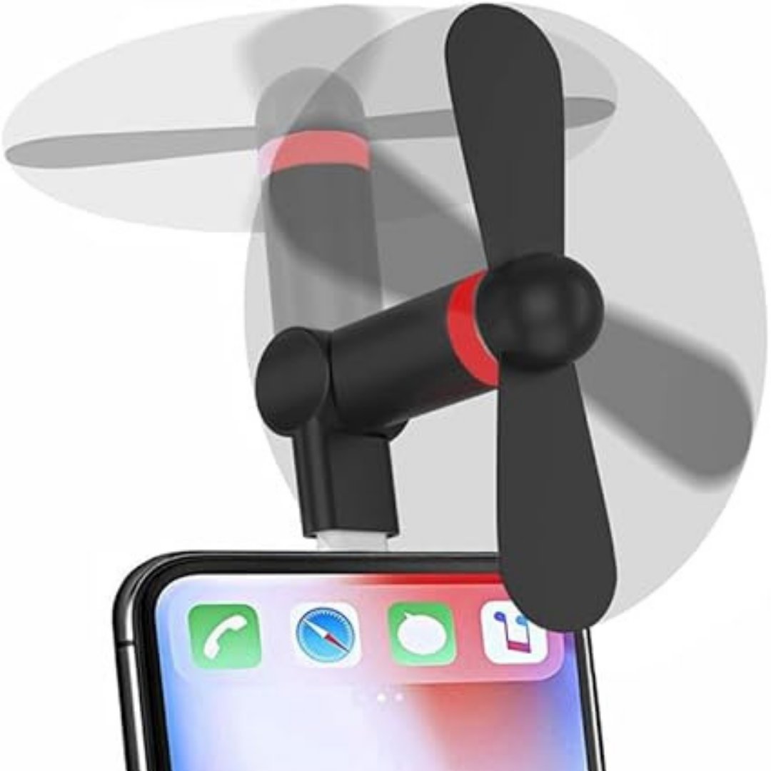 Cell Phone Rotating Fan