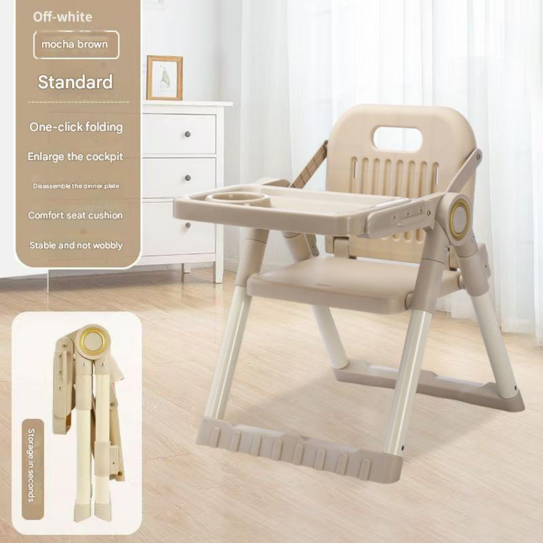 Folding dining chair with low legs