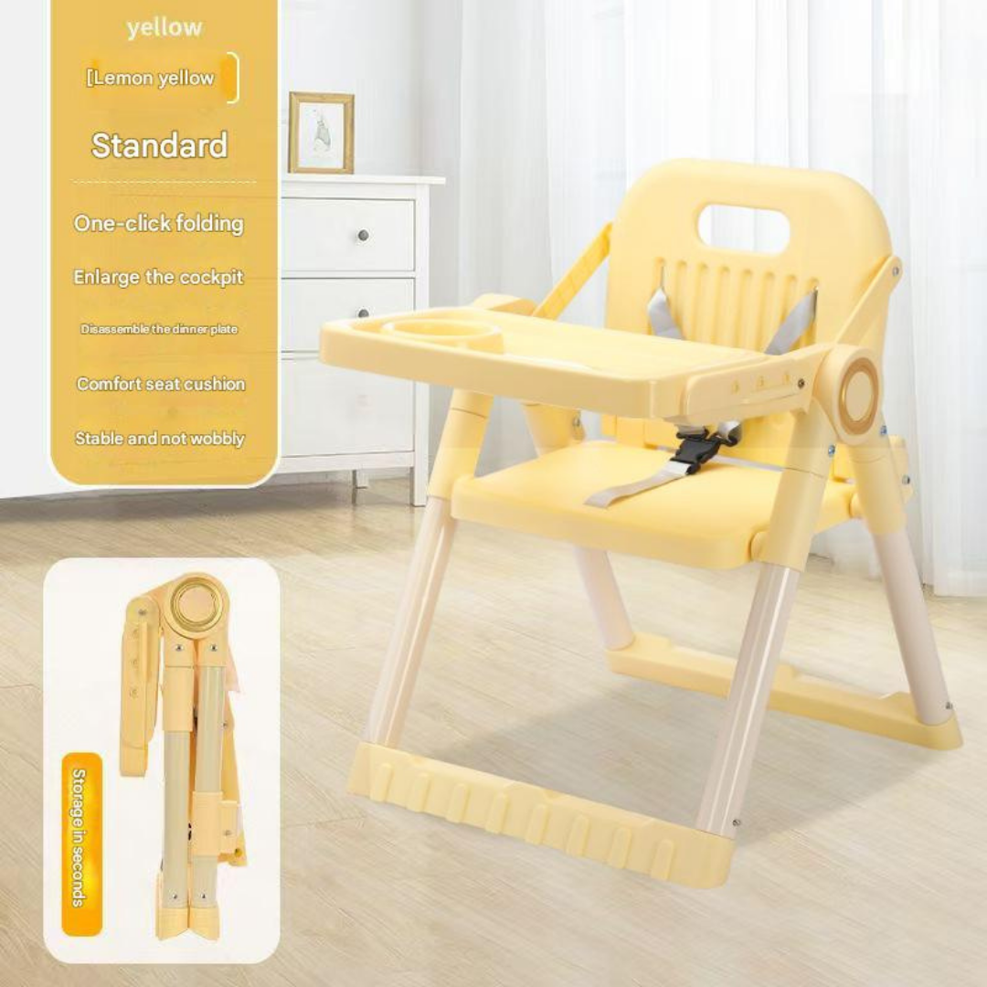 Folding dining chair with low legs