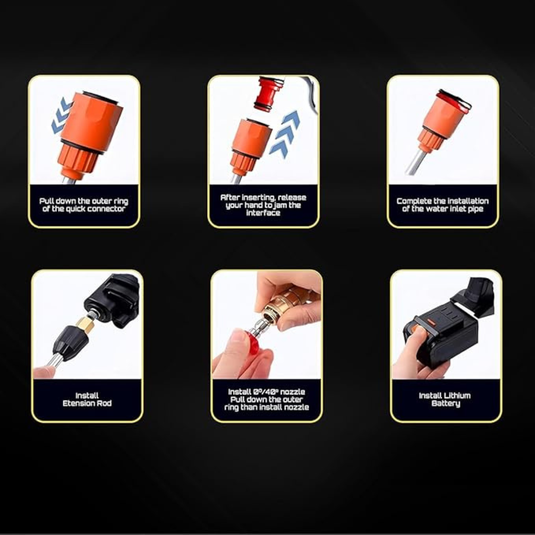 Battery Car Washer With Toolbox