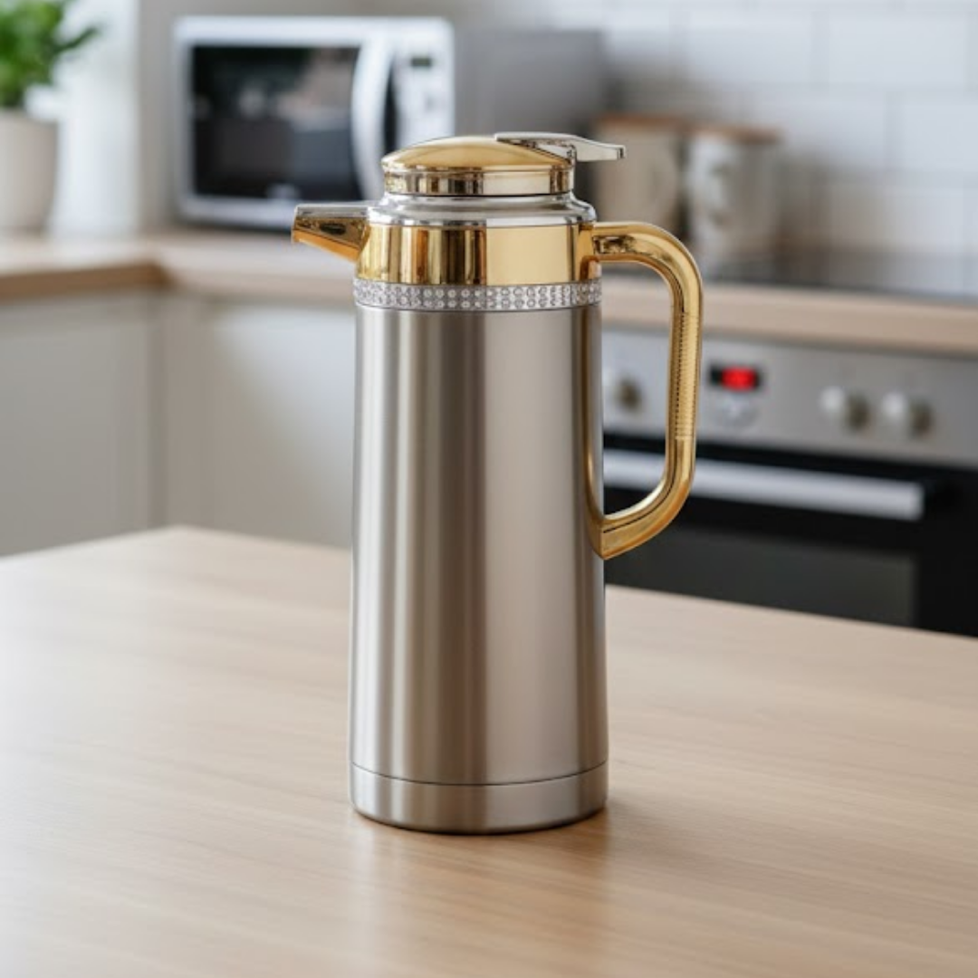 Thermal Flask Jug Amber Gray 1.9L