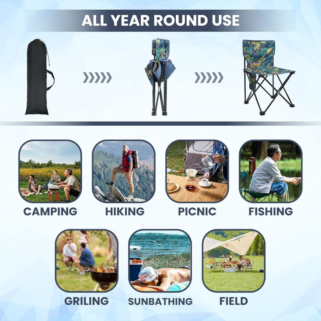 Colorful Leaves Camping Chair