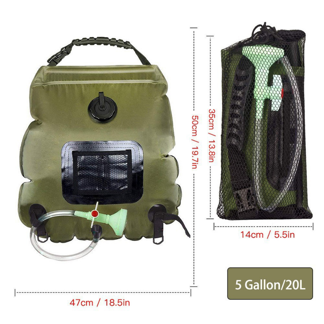 Outdoor shower bag