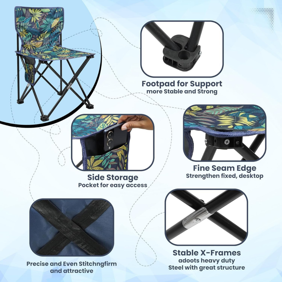 Colorful Leaves Camping Chair
