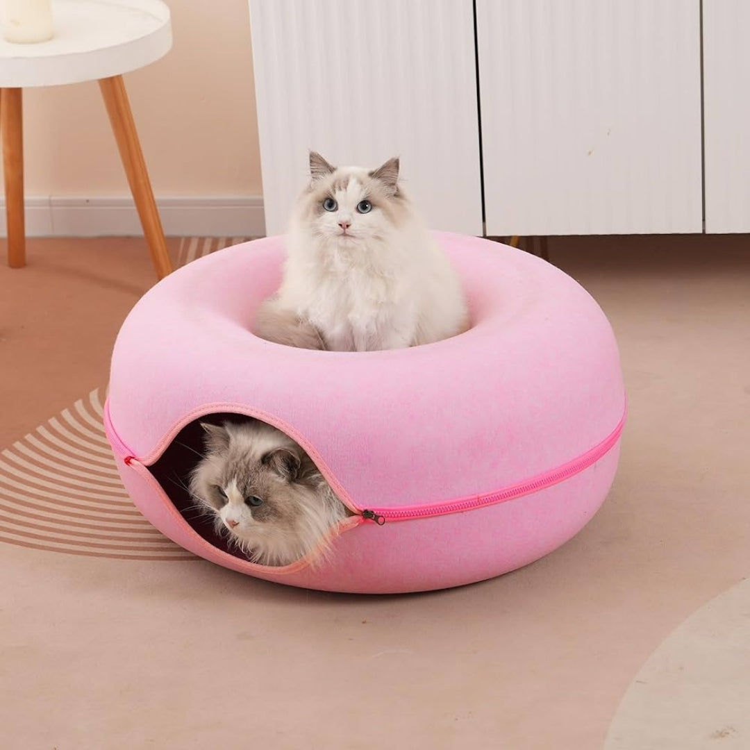 Felt Cat's Nest Donut Tunnel-S