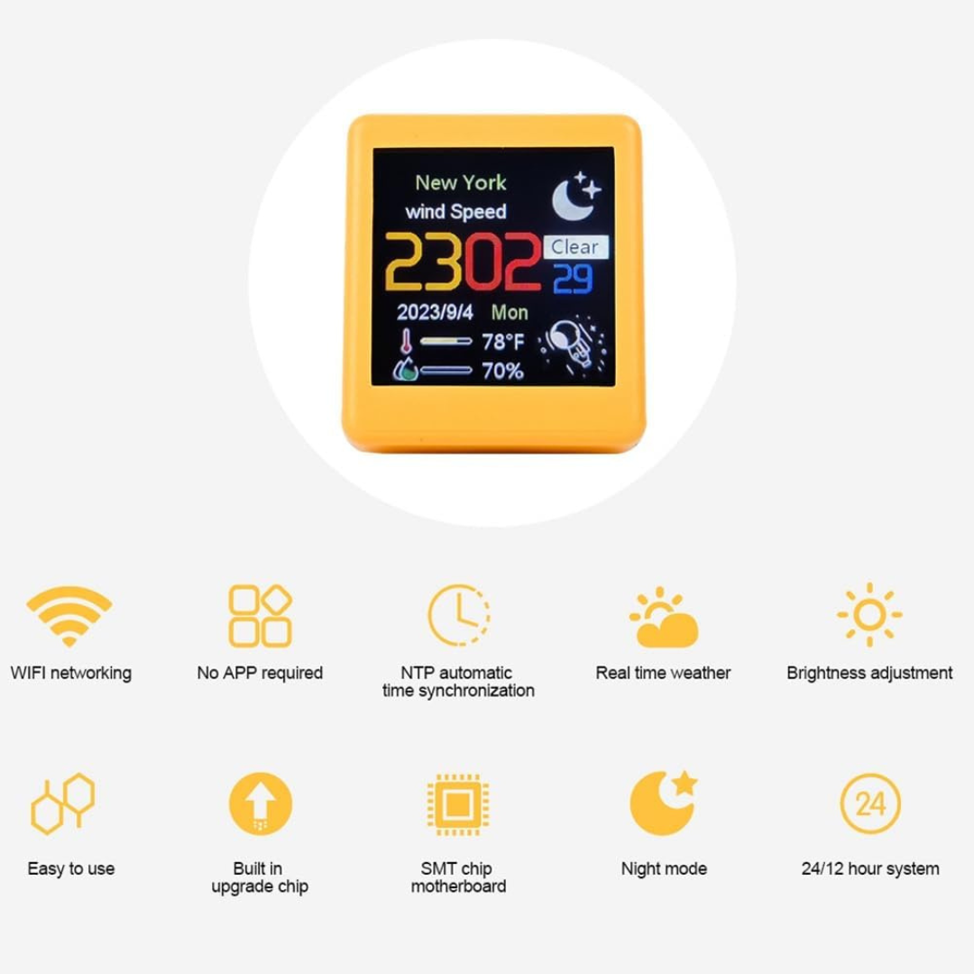 Mini Desktop Weather And Clock