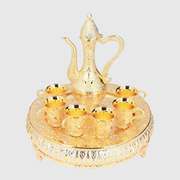 Teapot W/ 6 Glasses