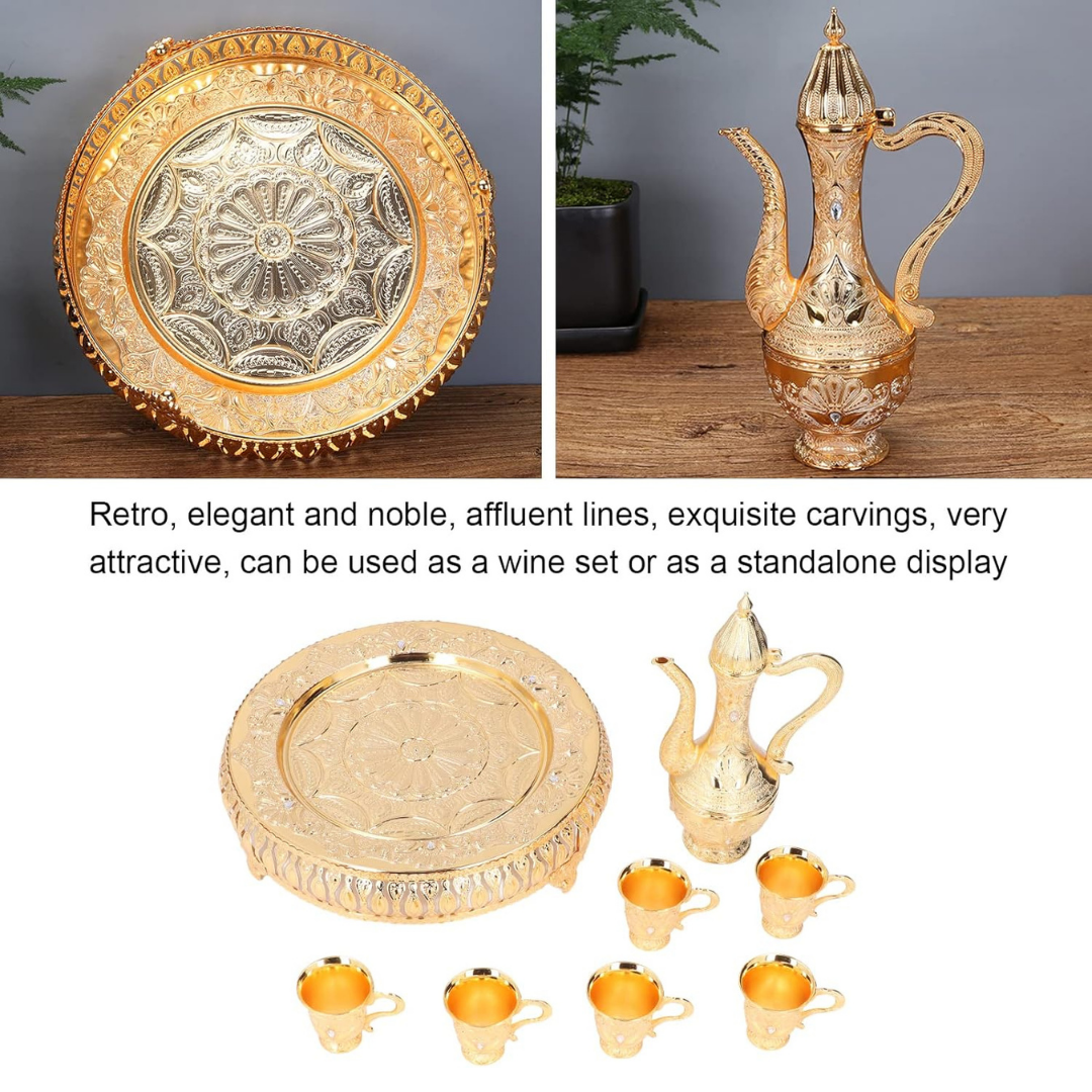 Teapot W/ 6 Glasses