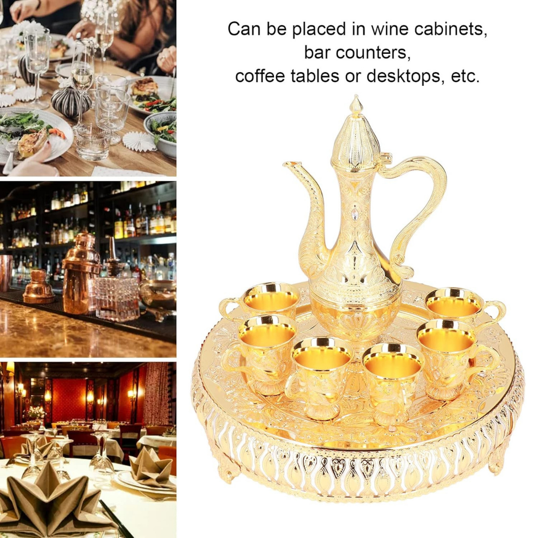 Teapot W/ 6 Glasses