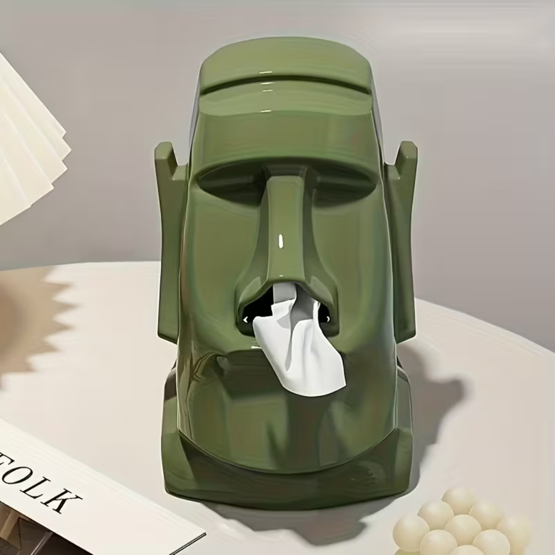 Moai Statue Tissue Box