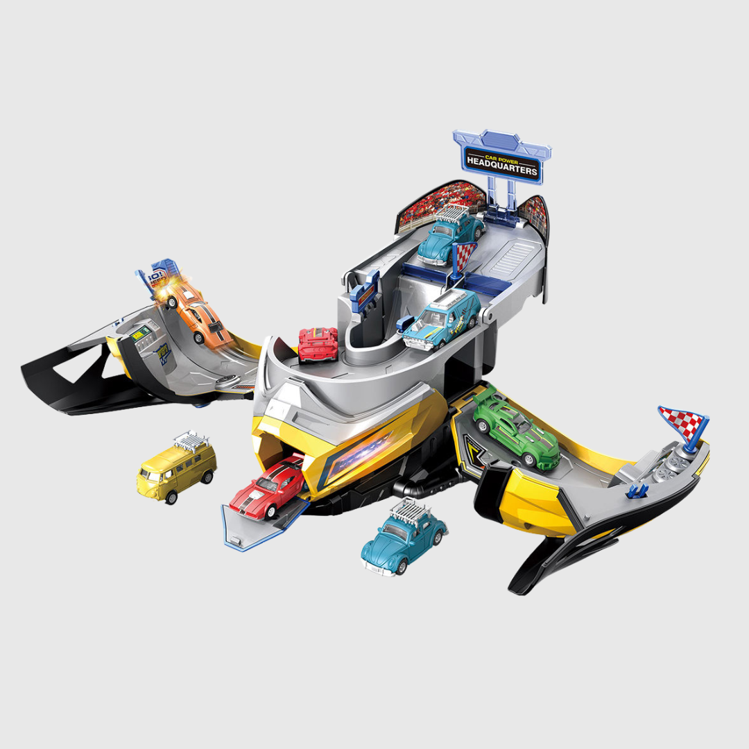 Helmet Race Track Toy (Yellow)