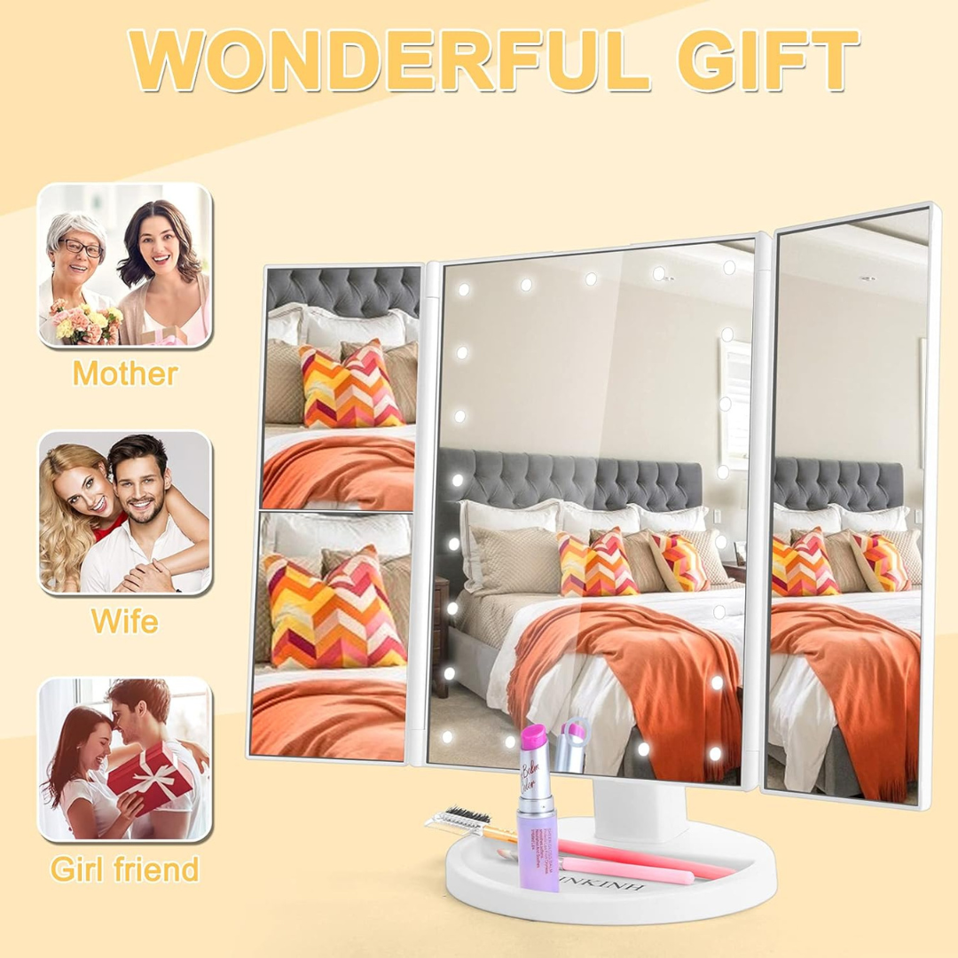 Tri Fold Led Mirror