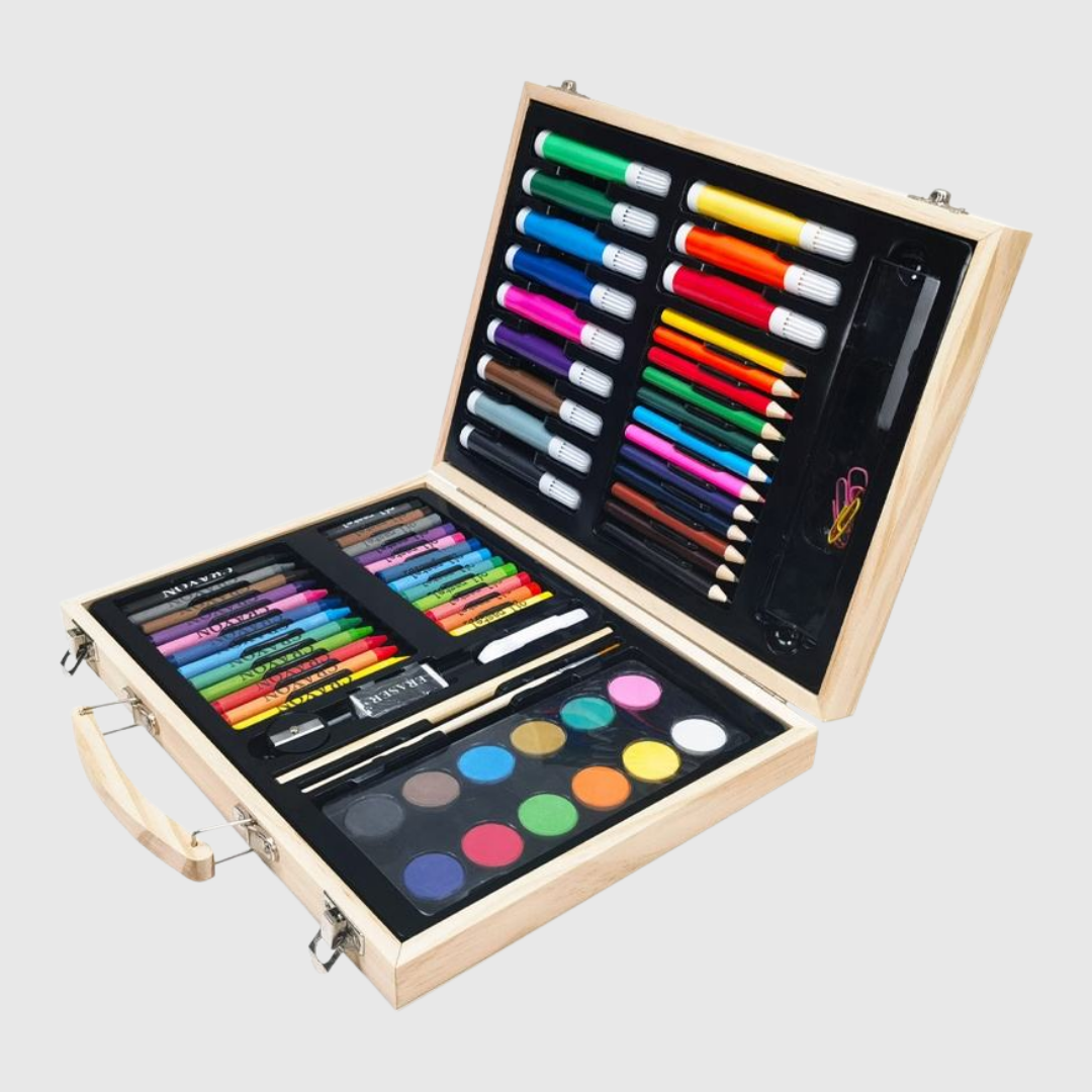 Wooden Box Deluxe Art Set