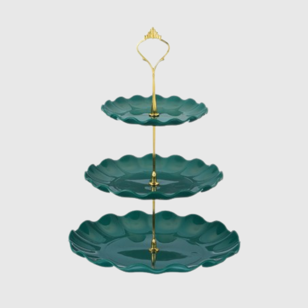 3-Layer Plastic Snack Tray