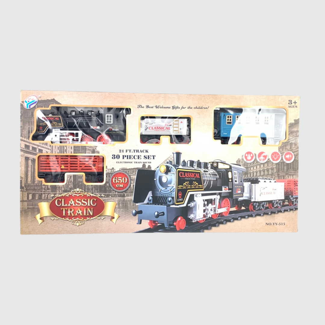 Electric rail steam train