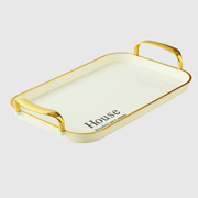 Square Serving Large Tray with Holder