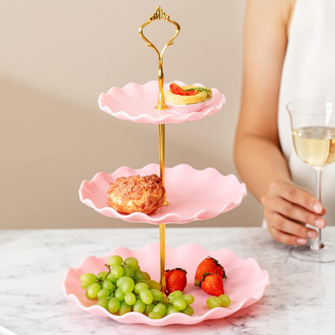 3-Layer Plastic Snack Tray