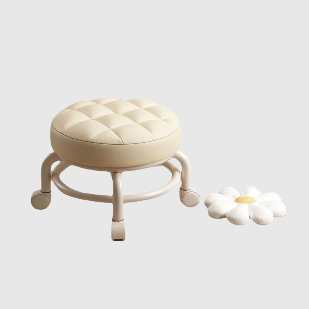 Wheeled Low Stool