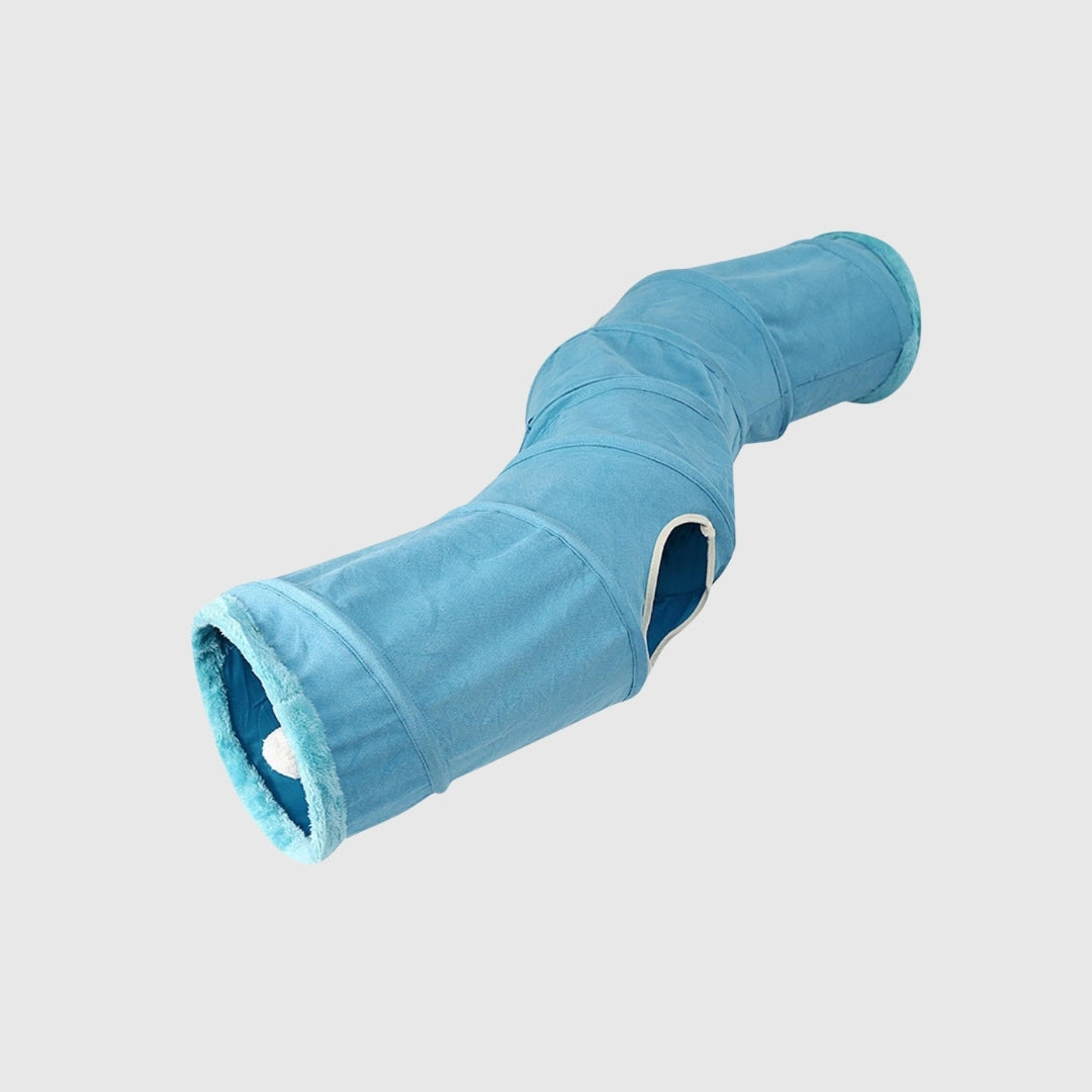 S-Shape Suede Cat Tunnel Toys