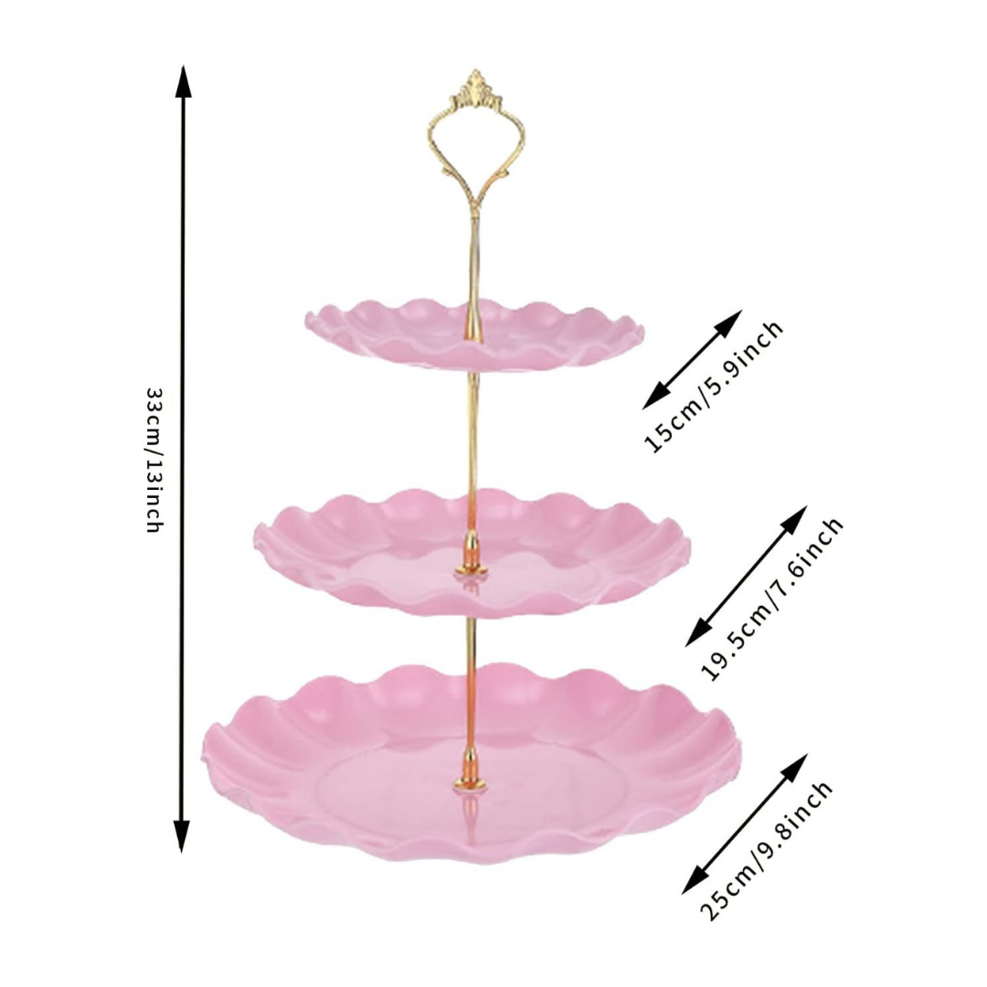 3-Layer Plastic Snack Tray