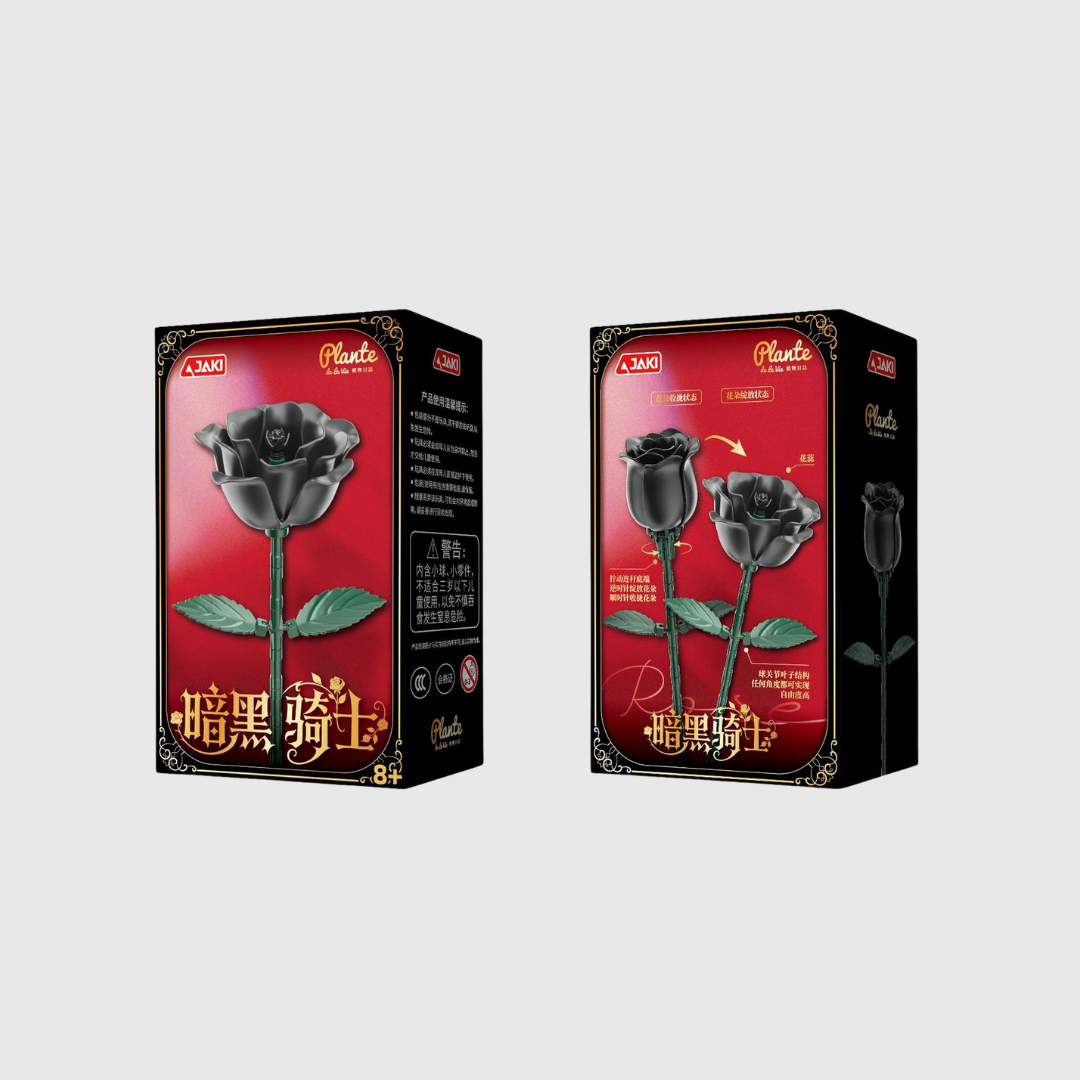Building Blocks Dark Knight Rose Flower
