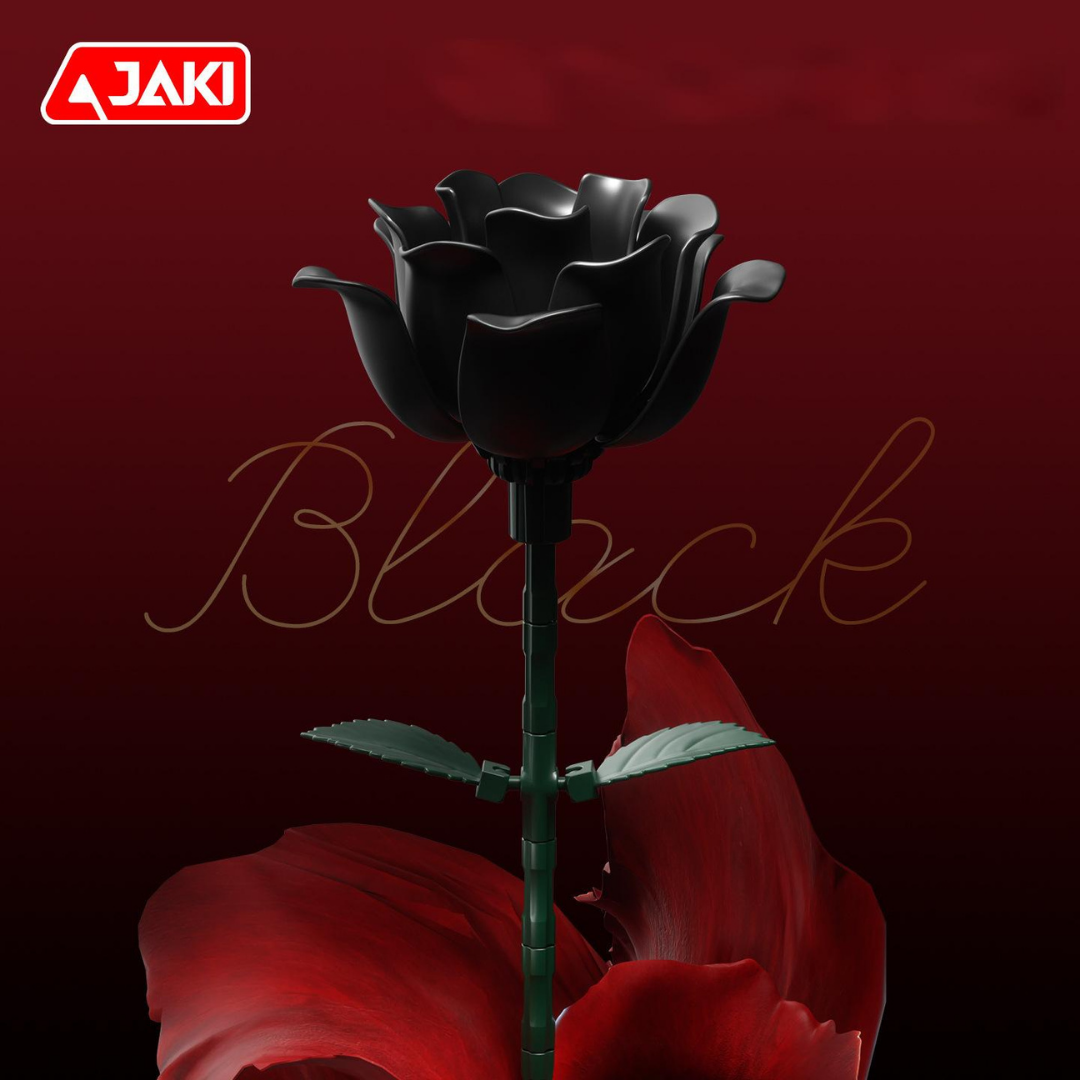 Building Blocks Dark Knight Rose Flower