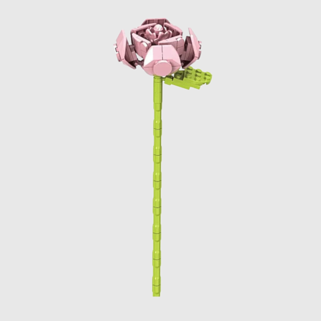 Building Blocks Rose Pink Flower