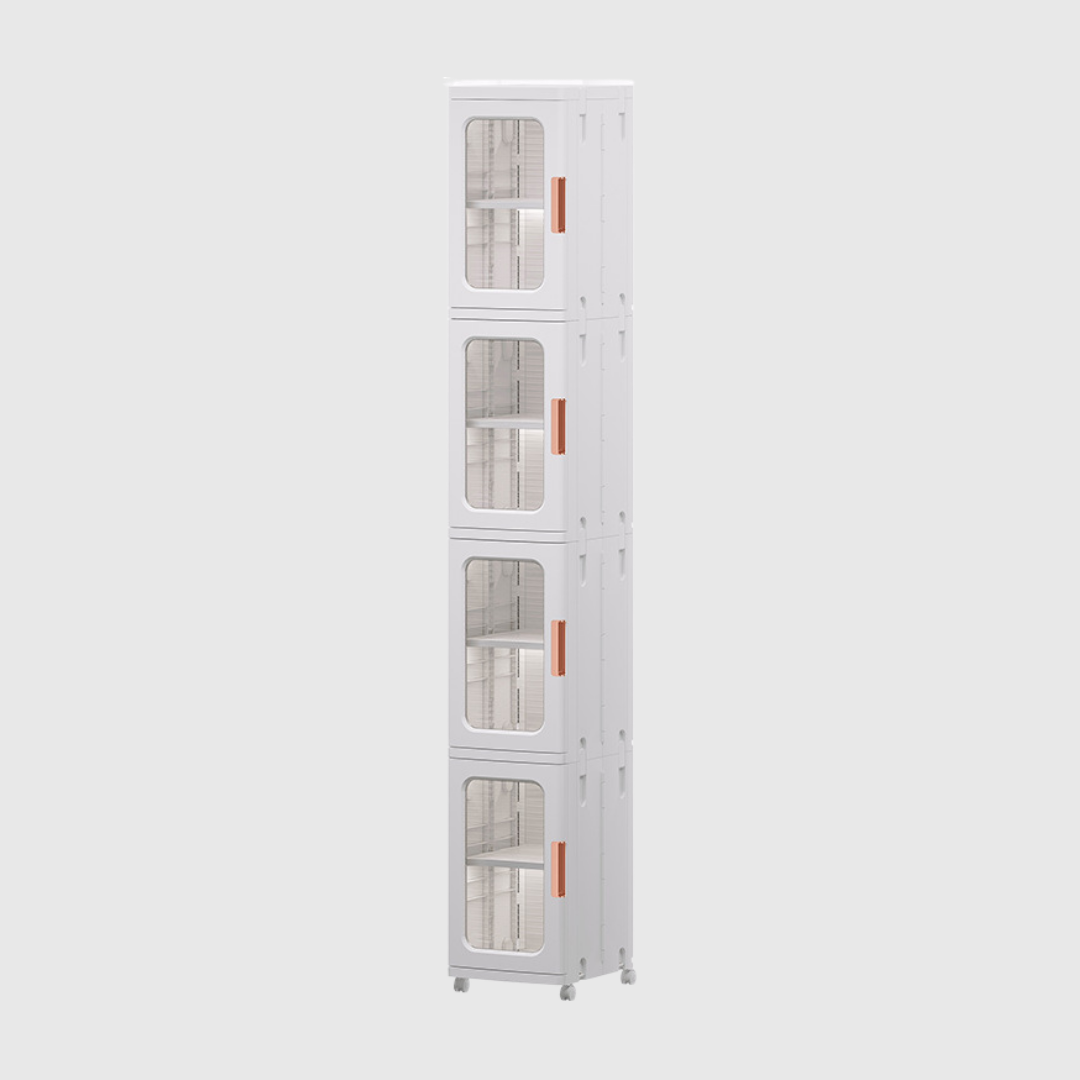 Single Door 4 Layers Cabinet