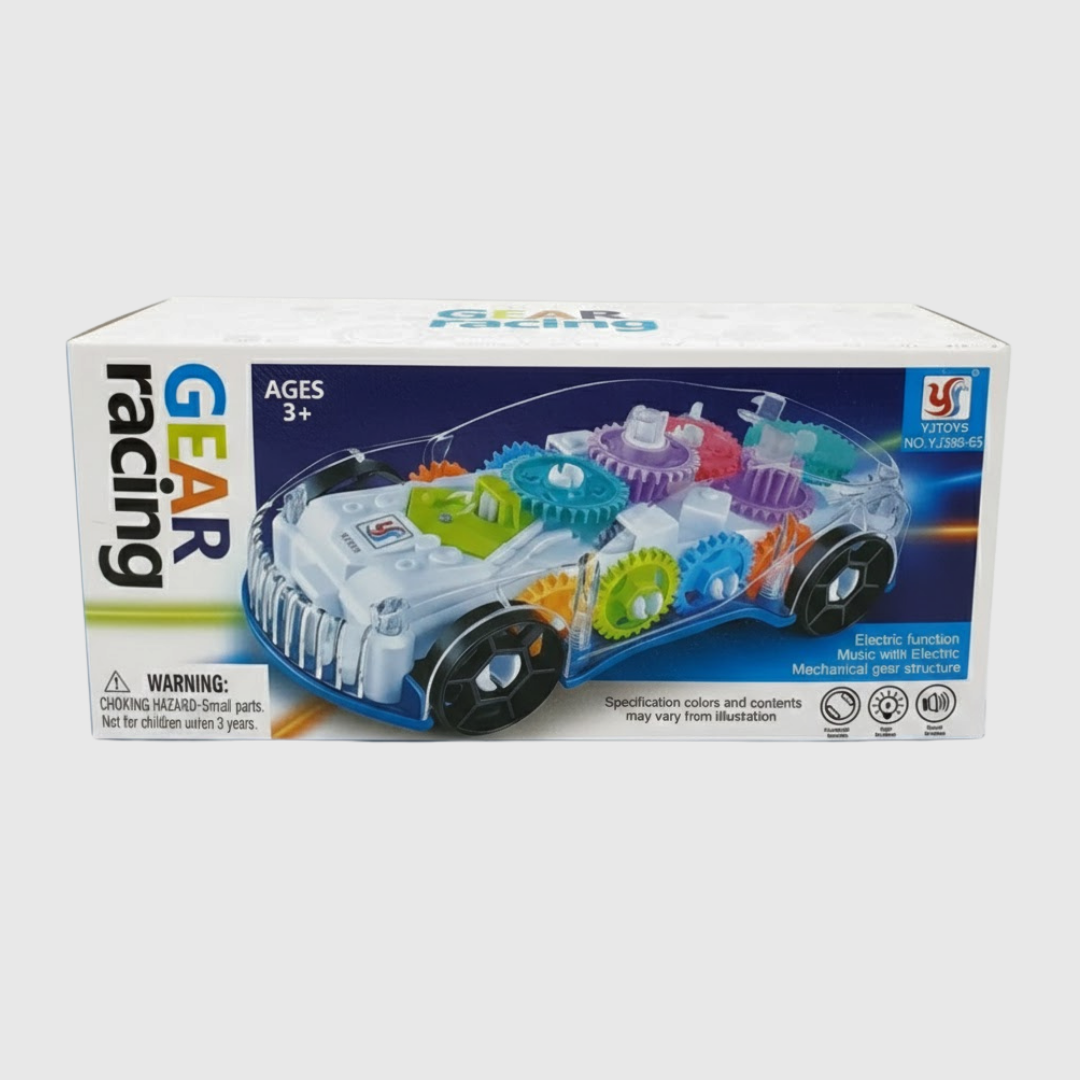 Transparent Gear Racing Toy