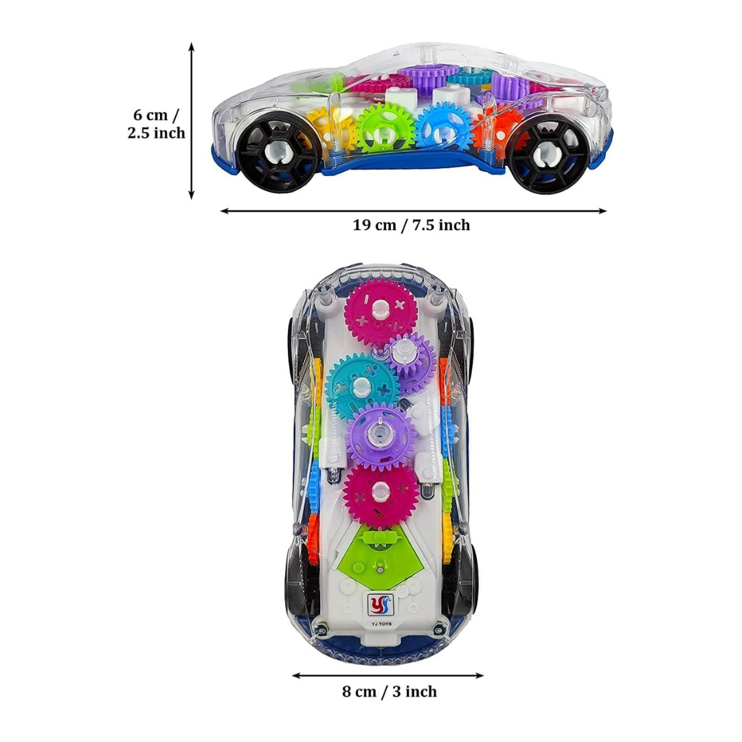 Transparent Gear Racing Toy
