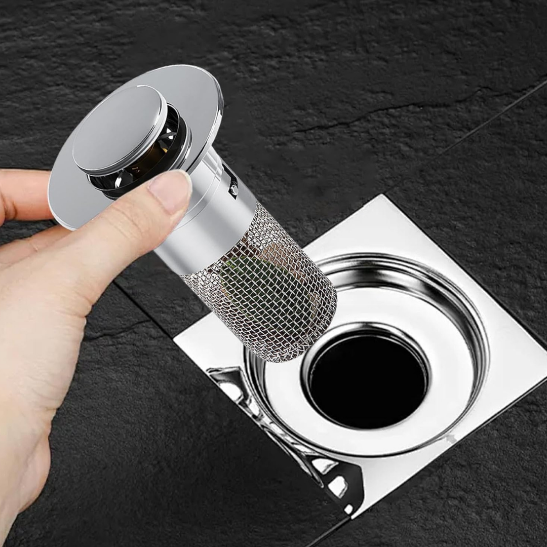 Pop-Up Sink Drain with Filter