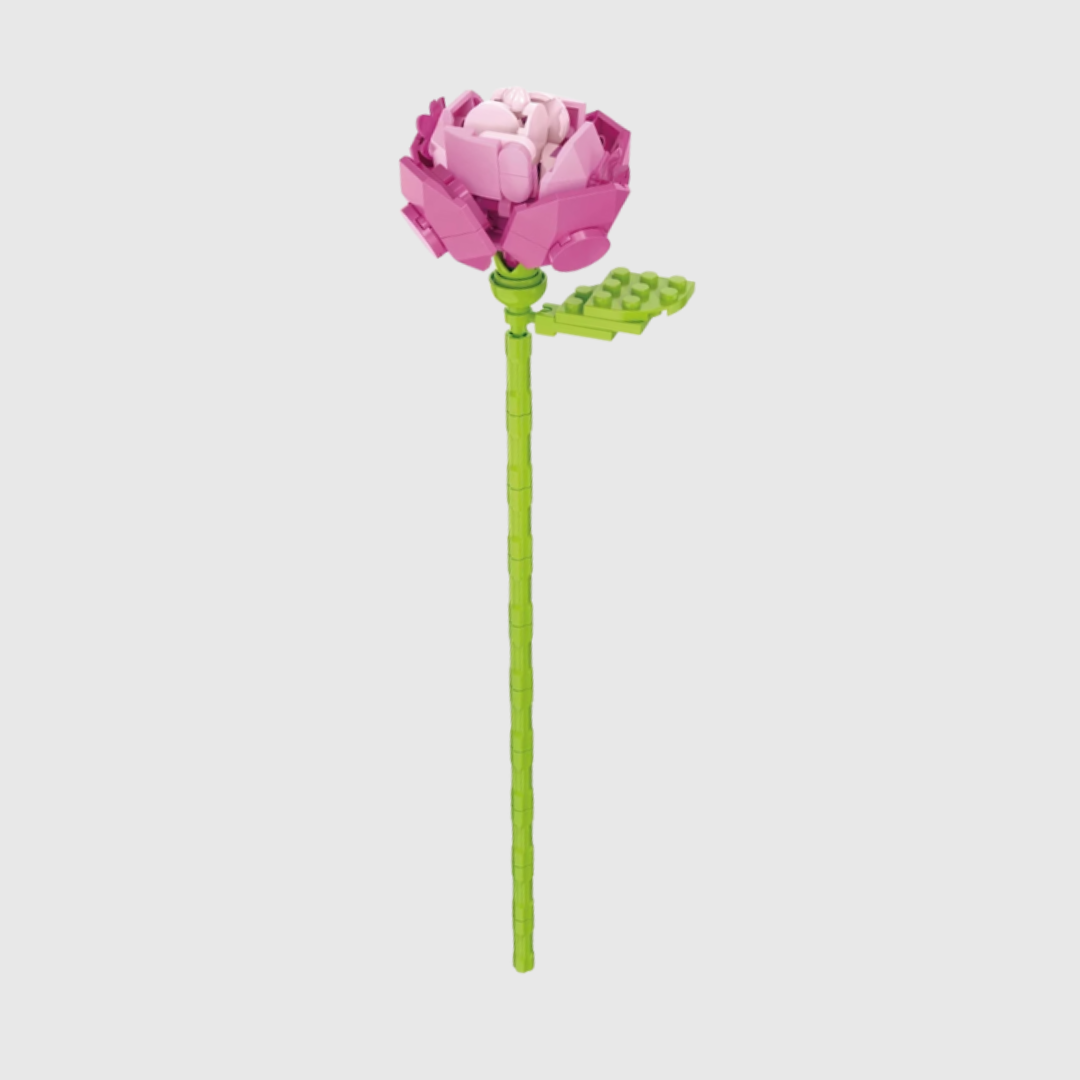 Building Blocks Rouge Pink Rose Flower