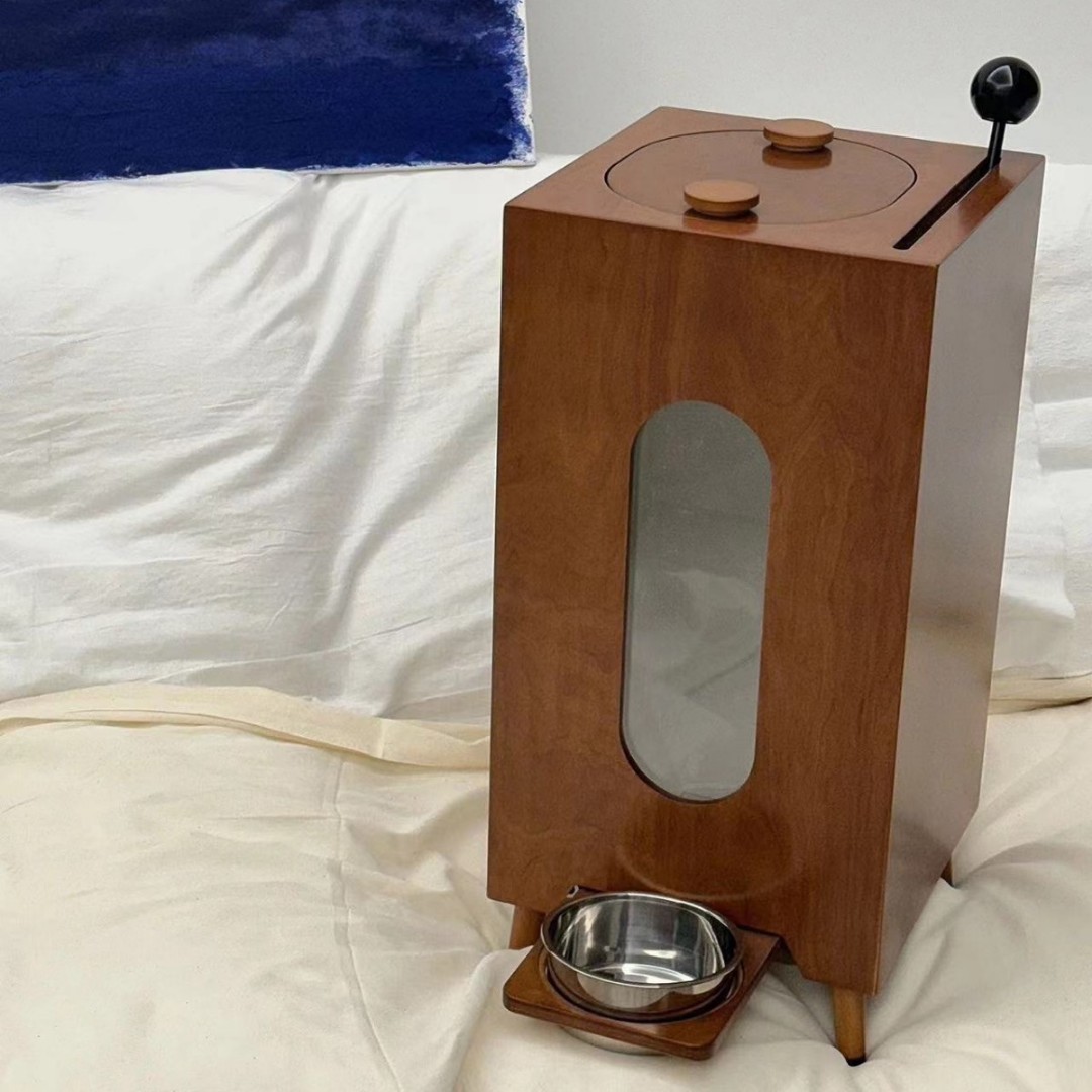 Wooden Pet Feeder