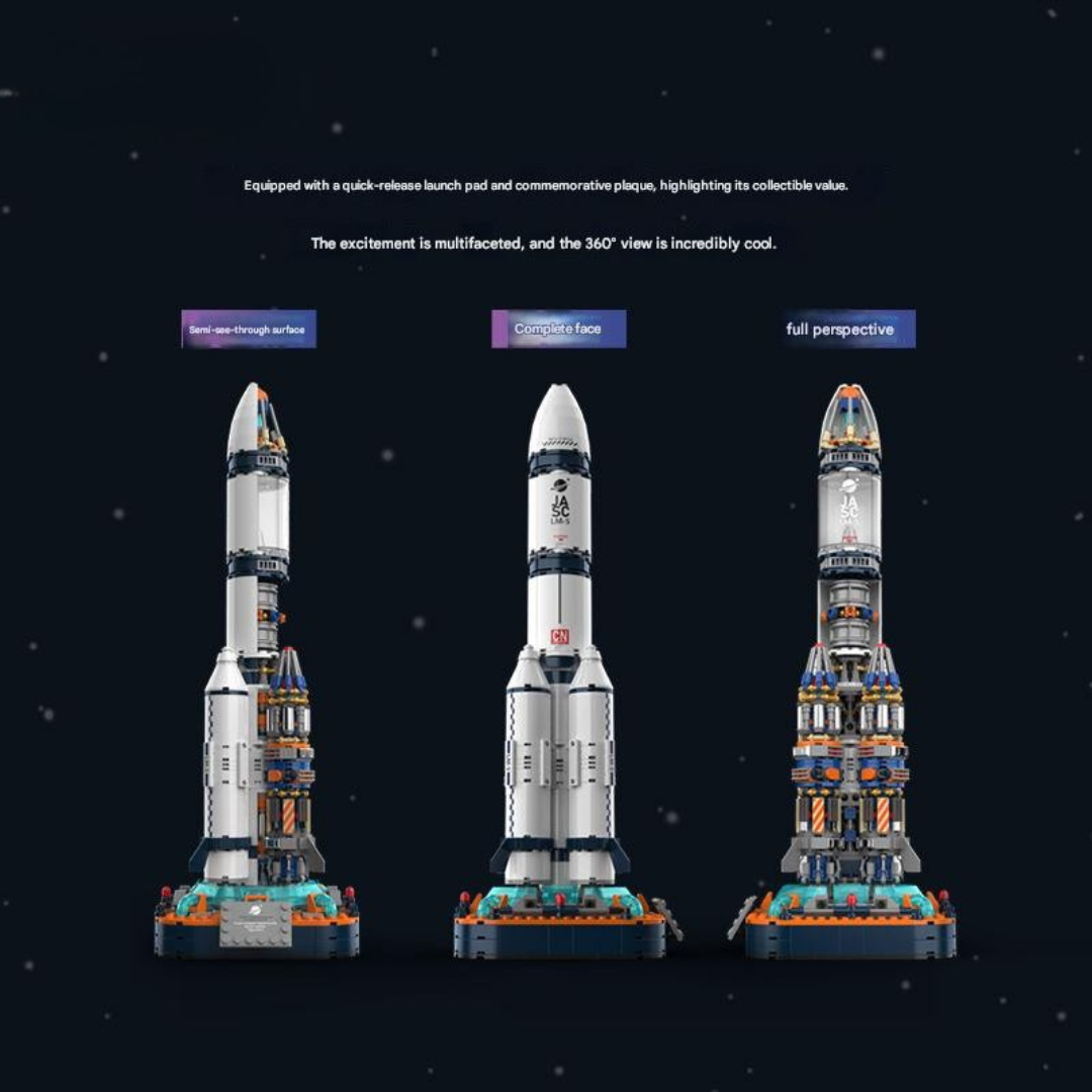 Puzzle Building Blocks Rockets