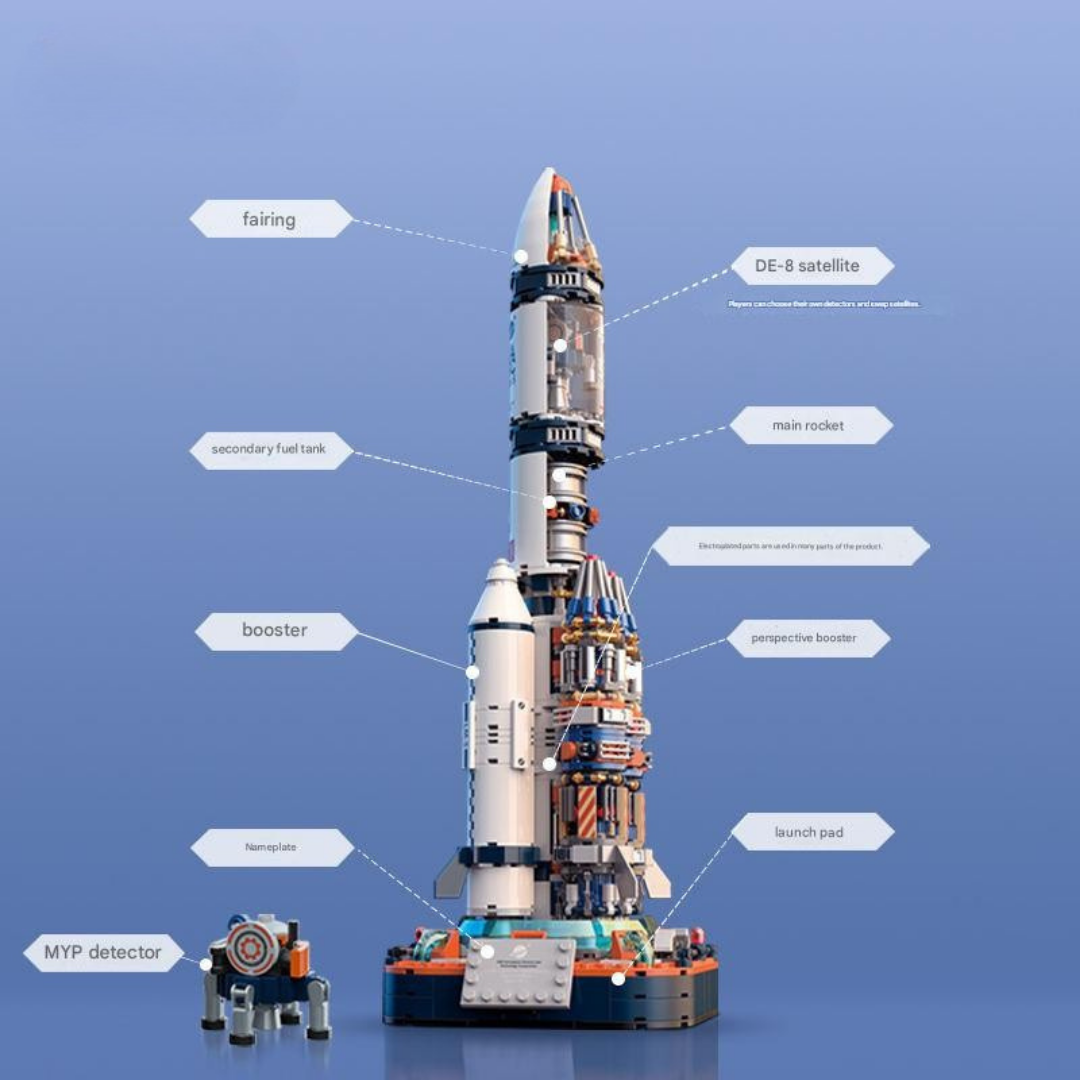 Puzzle Building Blocks Rockets