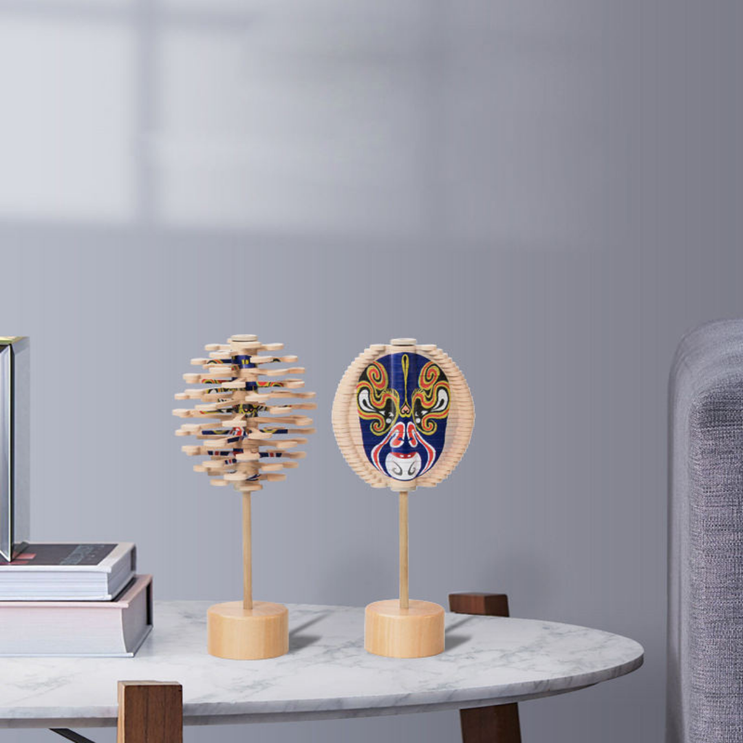 Rotating Peking Opera Masks