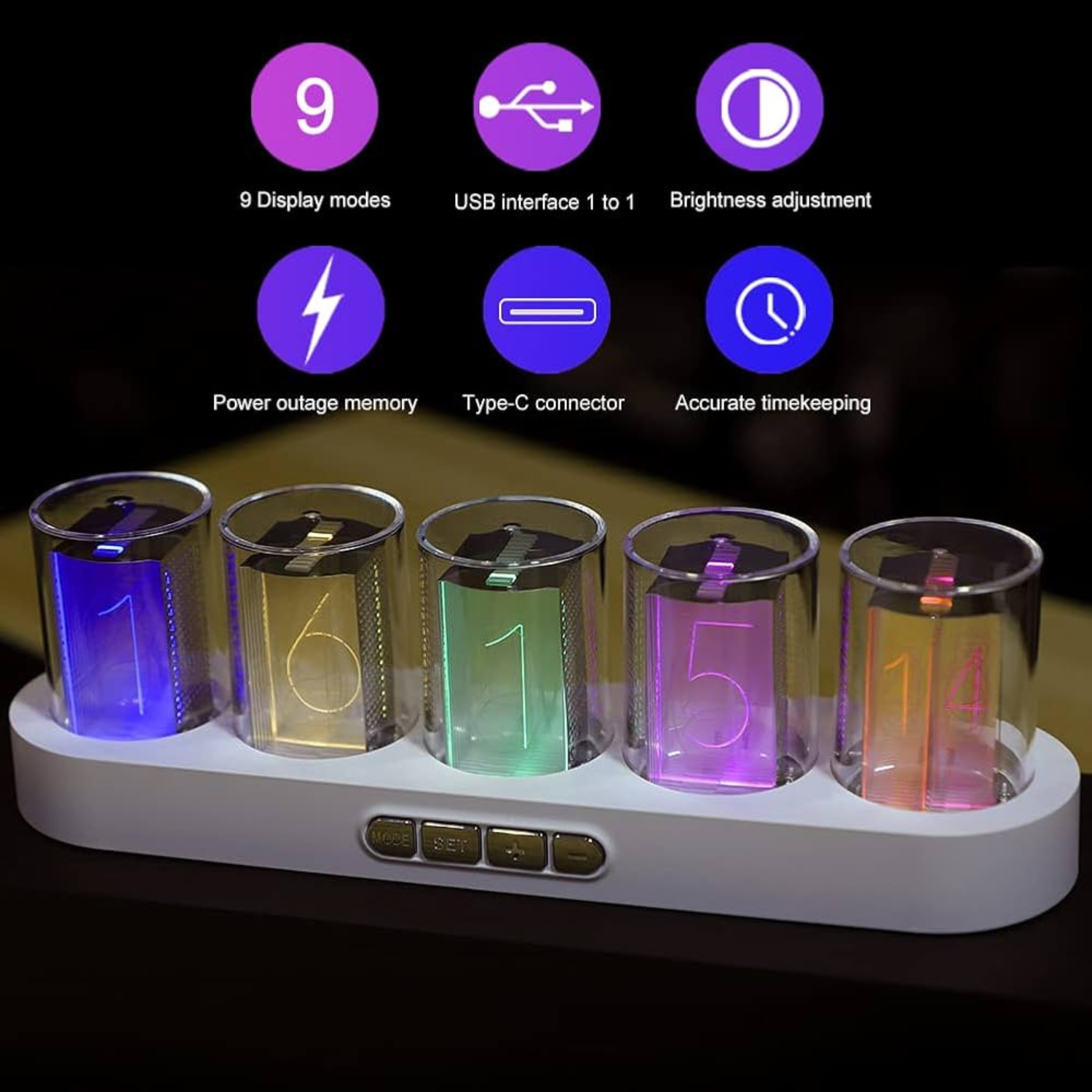 Nixie Tube Clock Led