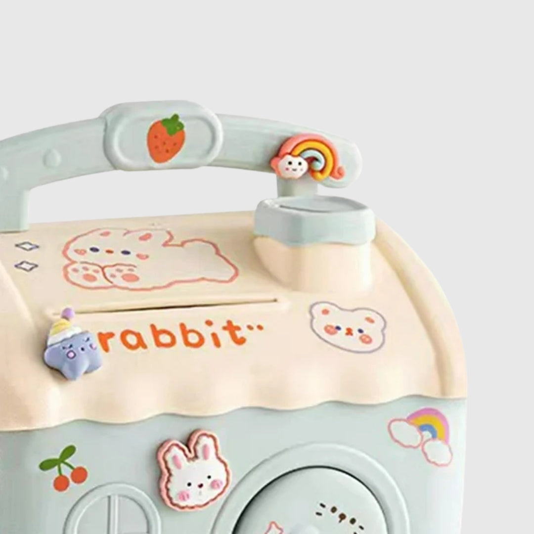 Little House Coin Bank + 2 Random Stickers