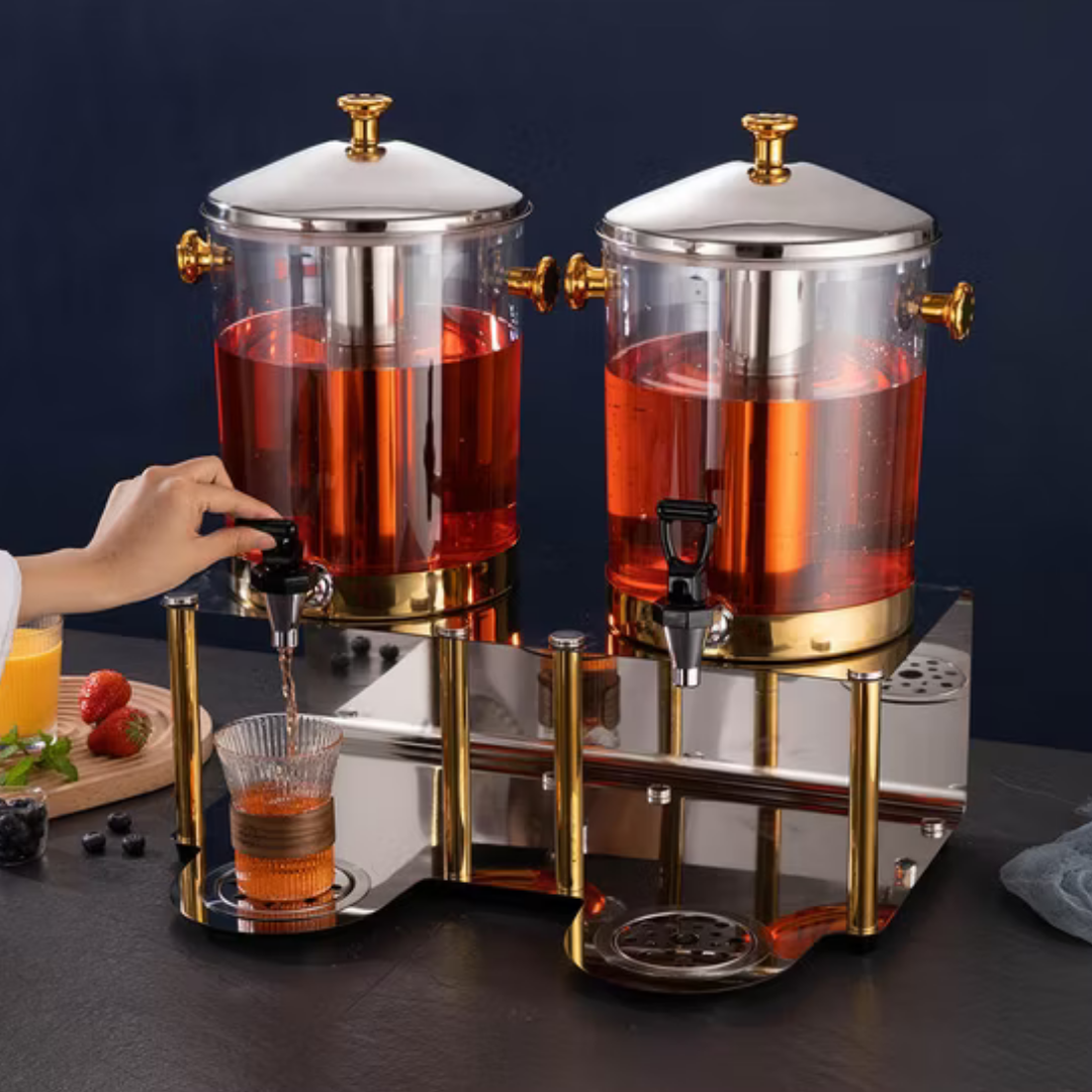 Drinking Machine Double Head Golden Color