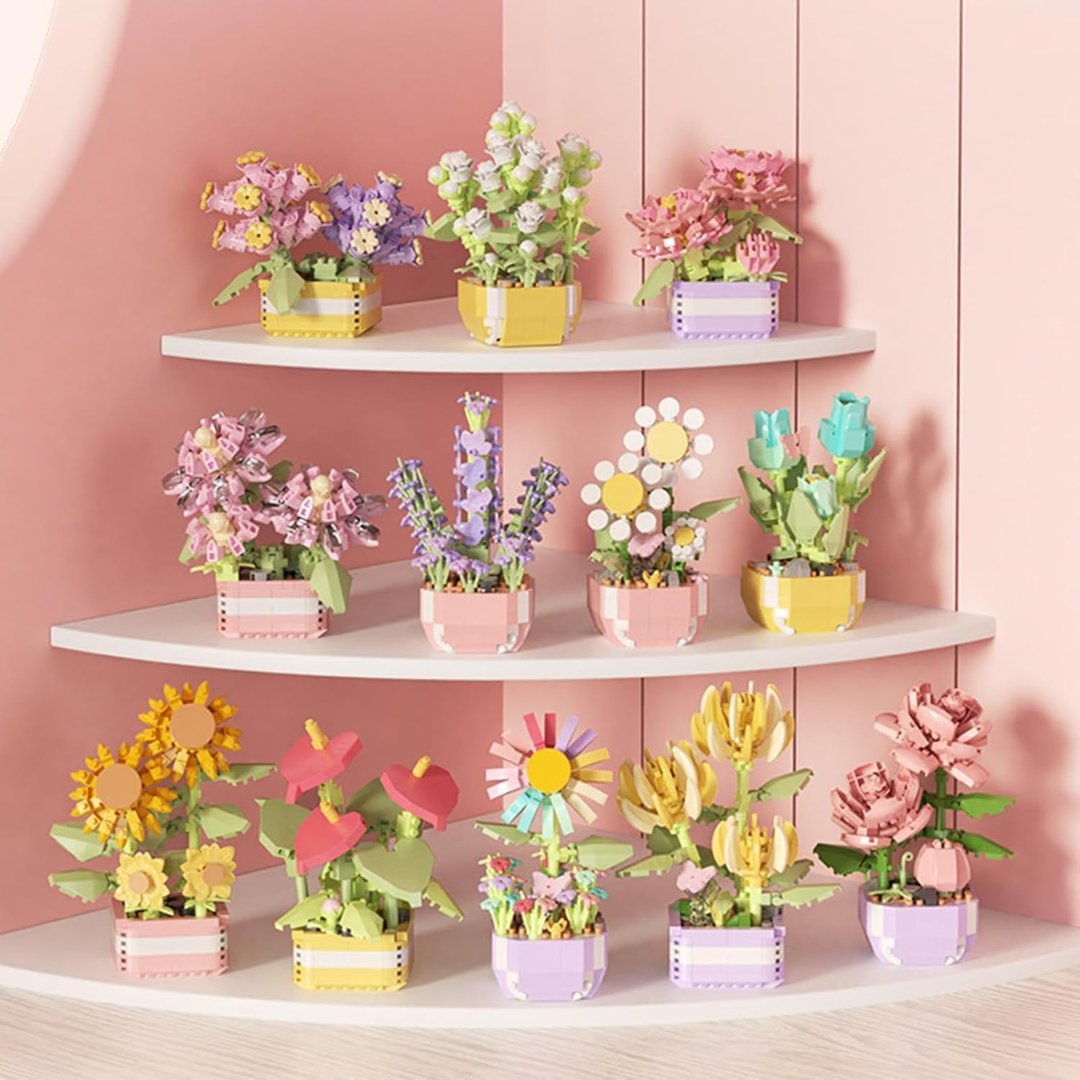 Building Blocks Pot-Dream Flowers (Yellow Pack)