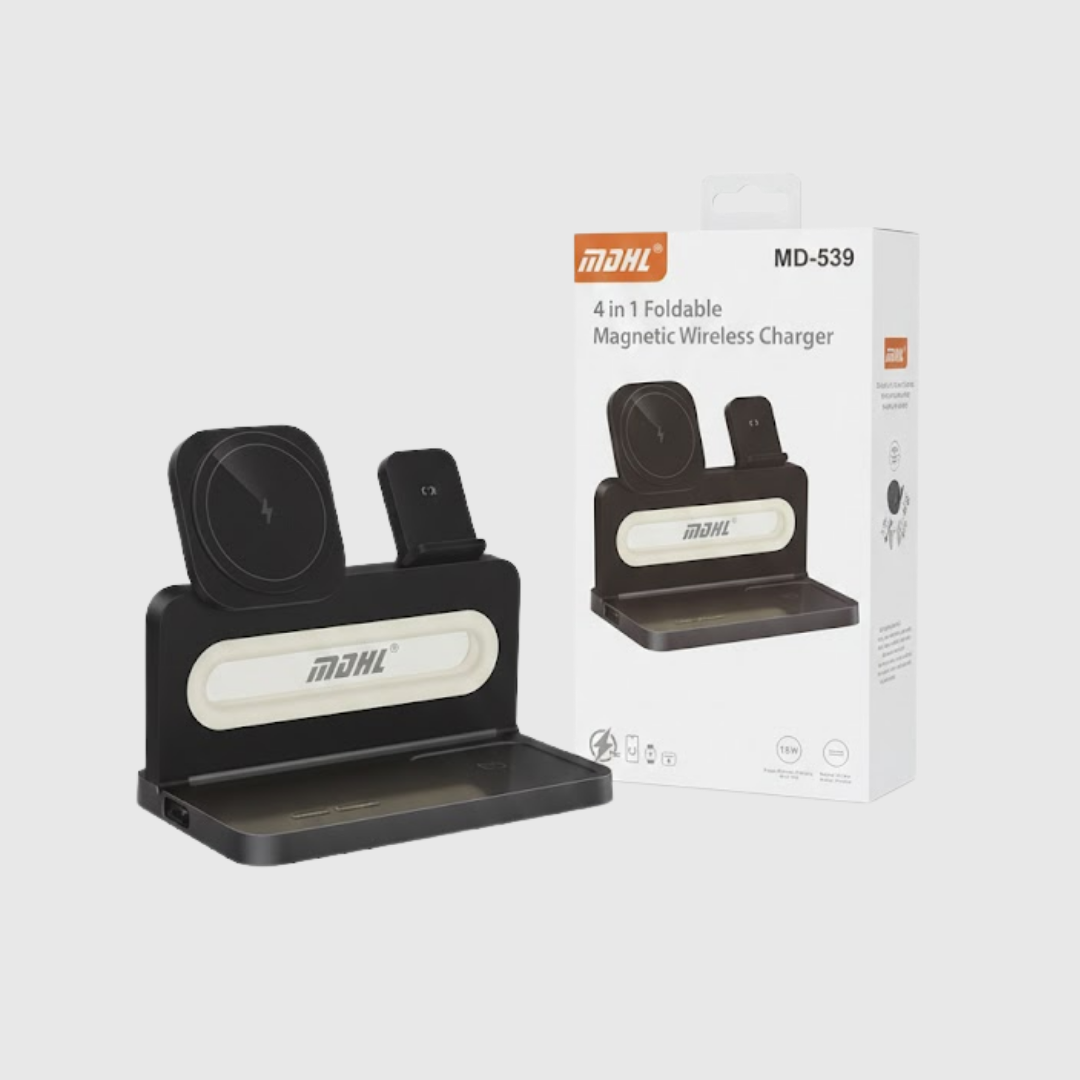 4-in-1 Foldable Magnetic Wireless Charger