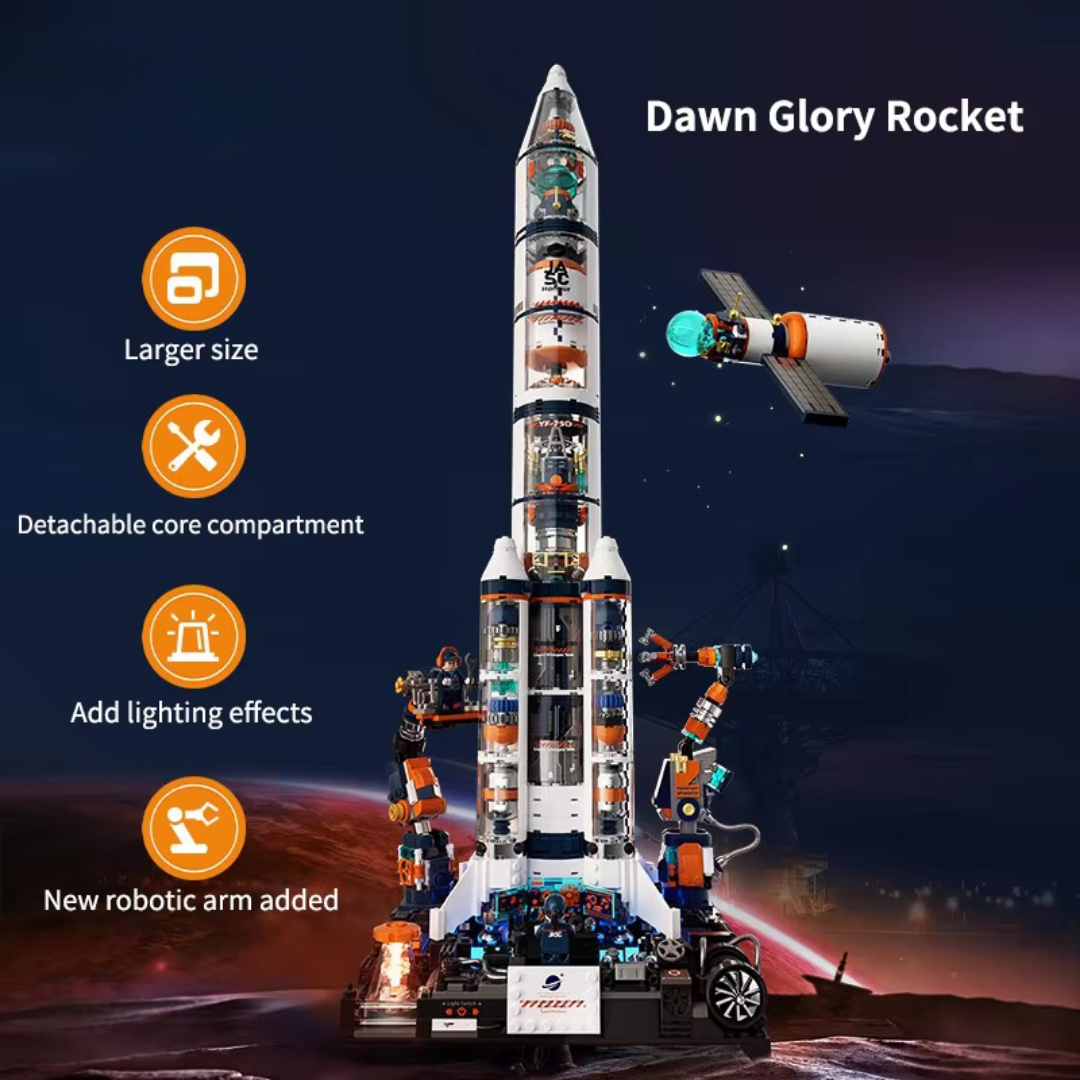 Puzzle Building Blocks Glory Rocket
