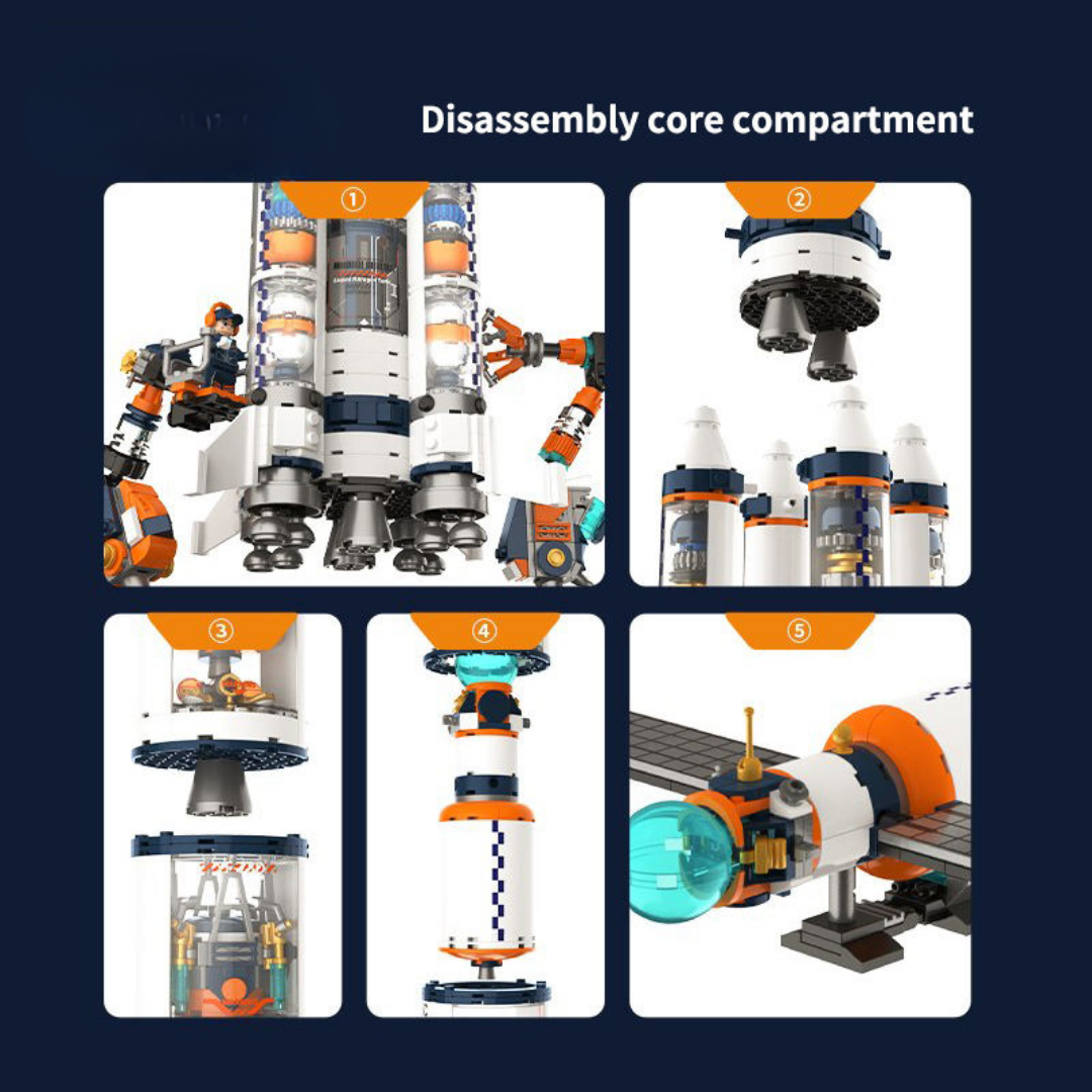 Puzzle Building Blocks Glory Rocket