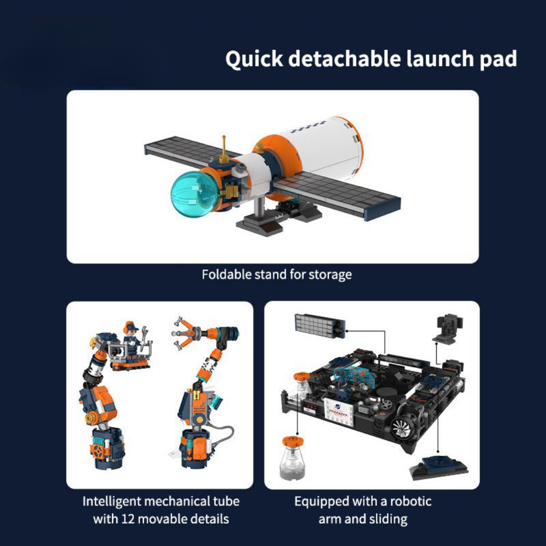 Puzzle Building Blocks Glory Rocket