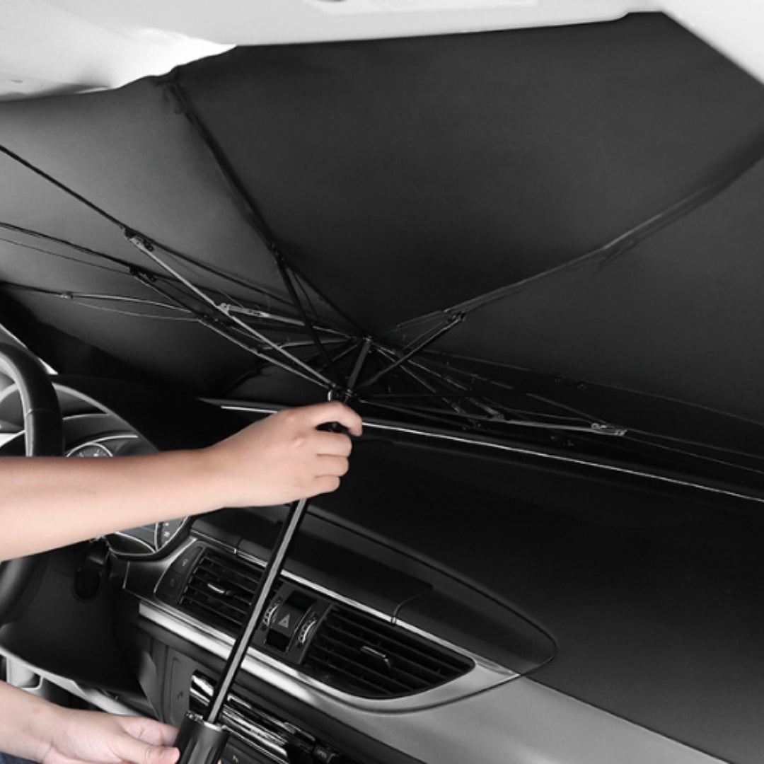 Sunshade with Leather Cover