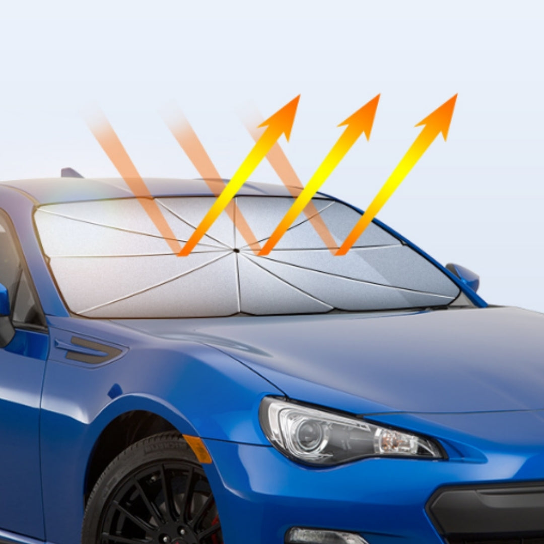 Sunshade with Leather Cover